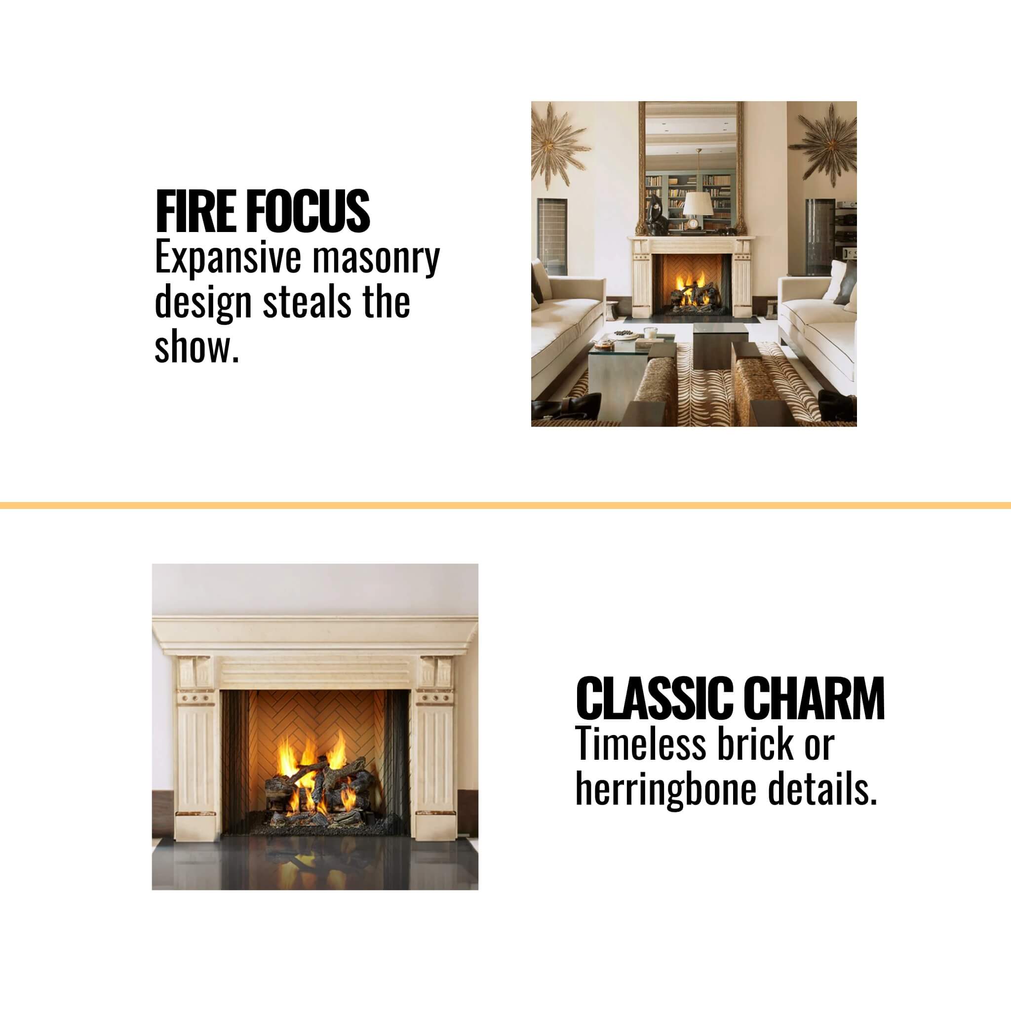 Majestic Ashland 36" Open Wood Burning Fireplace [ASH36] (SAK81529) - Energize Trek