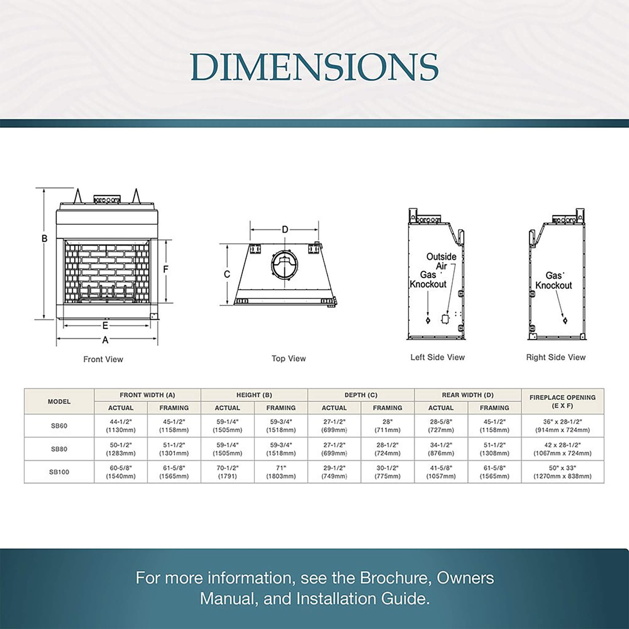 Majestic Biltmore Radiant 36" Open Wood Burning Fireplace [SB60] (SAK13487) - Energize Trek