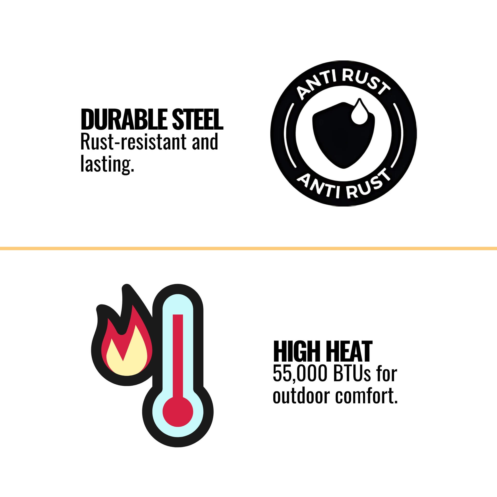 Majestic Courtyard 55K BTU 36" Traditional Outdoor Gas Fireplace (No Refractory) [ODCOUG-36NR] (SAK74218) - Energize Trek