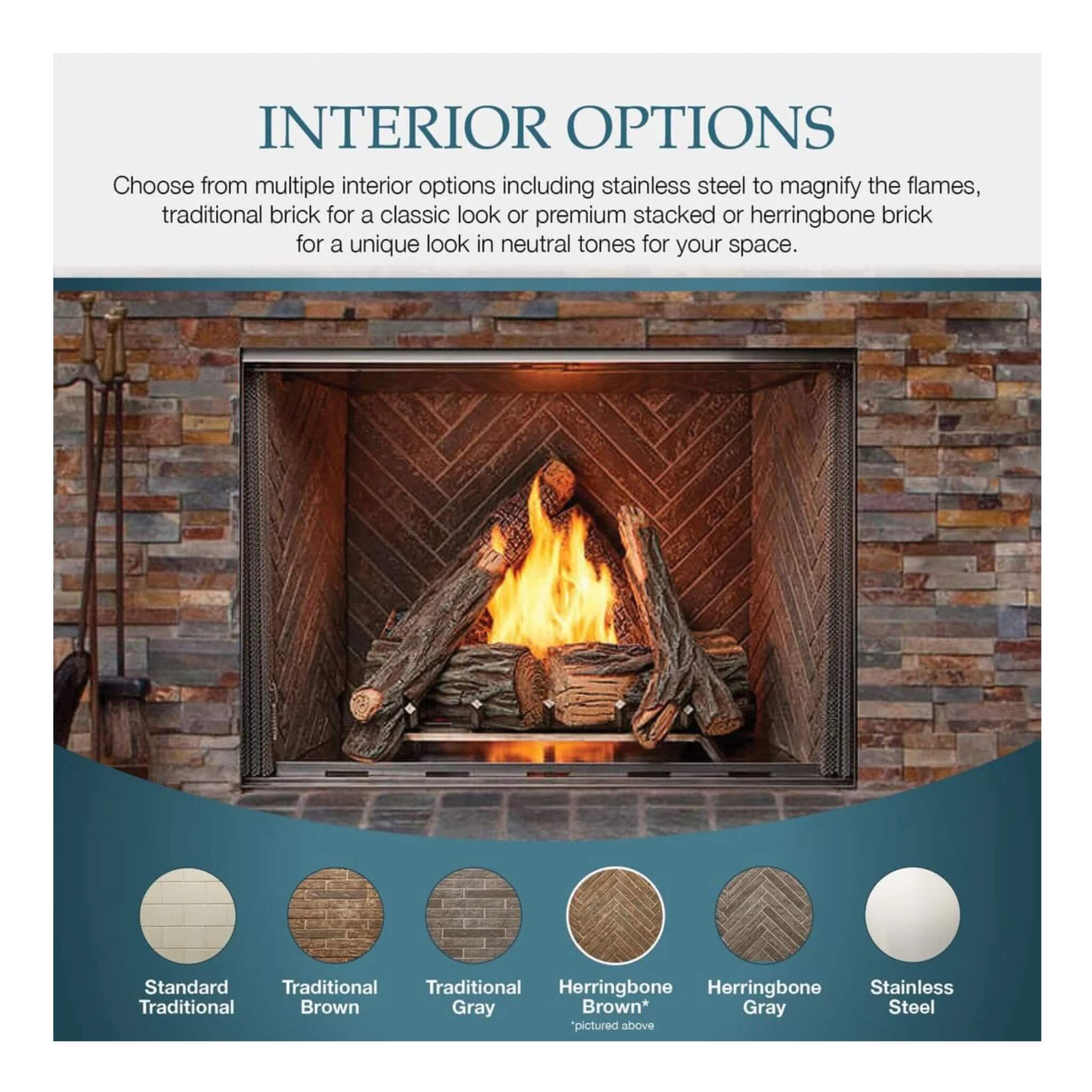 Majestic Courtyard 55K BTU 36" Traditional Outdoor Gas Fireplace (No Refractory) [ODCOUG-36NR] (SAK74218) - Energize Trek