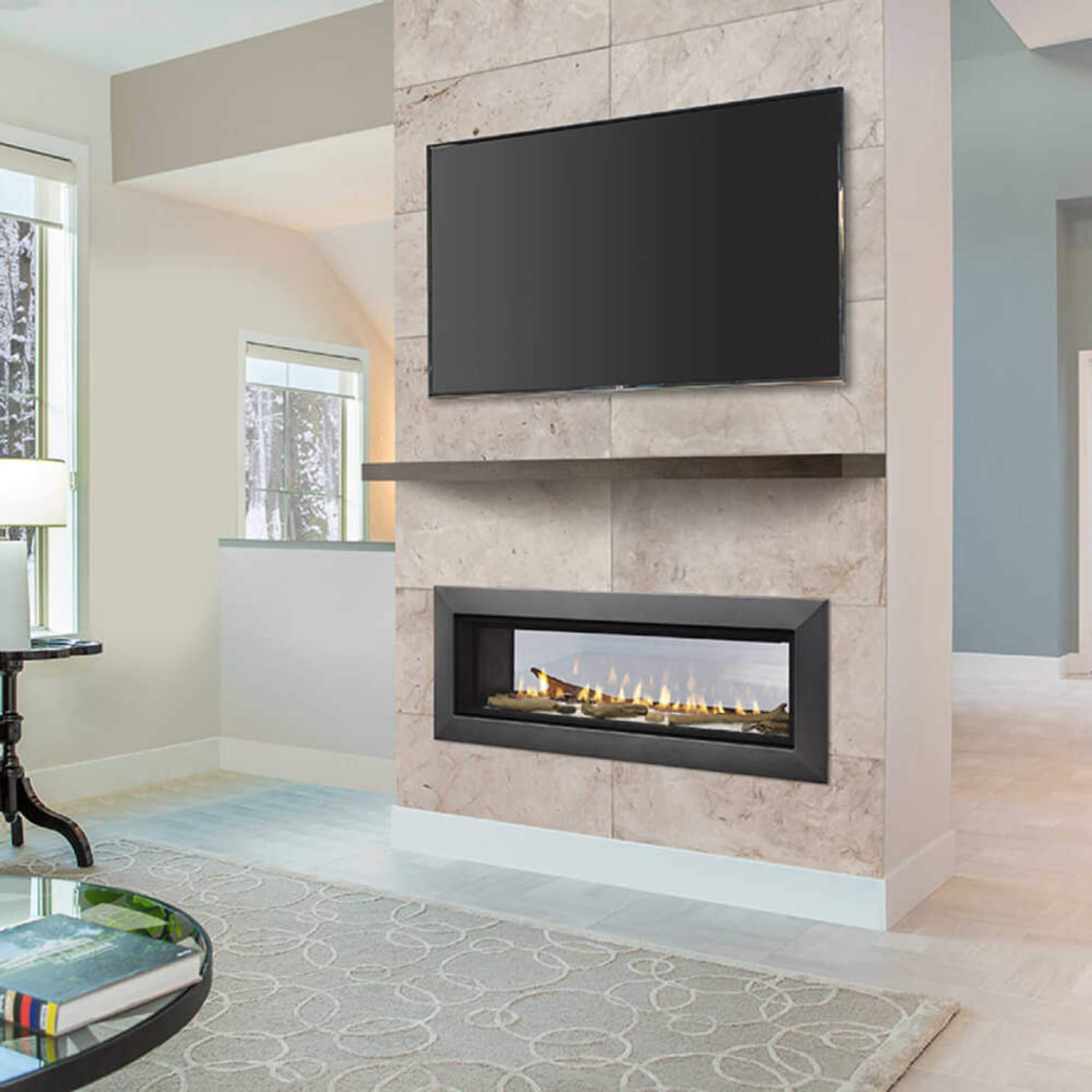 Majestic Echelon II 48" See-Through Direct Vent Fireplace [ECHEL48STIN-C] (SAK69284) - Energize Trek