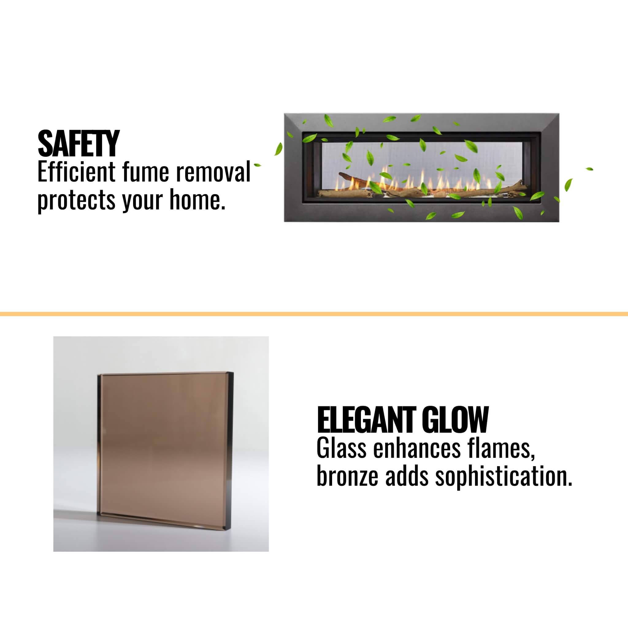 Majestic Echelon II 48" See-Through Direct Vent Fireplace [ECHEL48STIN-C] (SAK69284) - Energize Trek