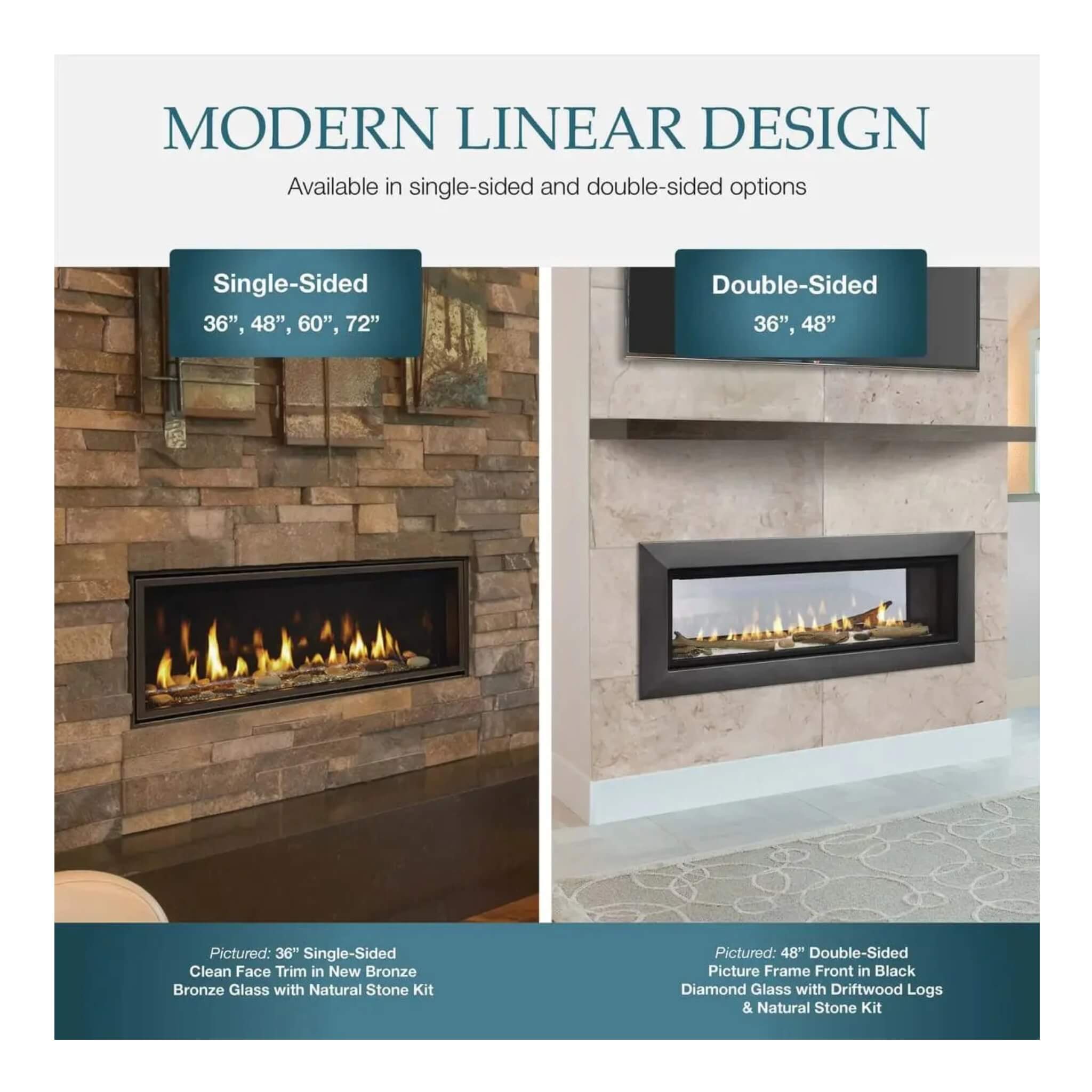 Majestic Echelon II 48" See-Through Direct Vent Fireplace [ECHEL48STIN-C] (SAK69284) - Energize Trek