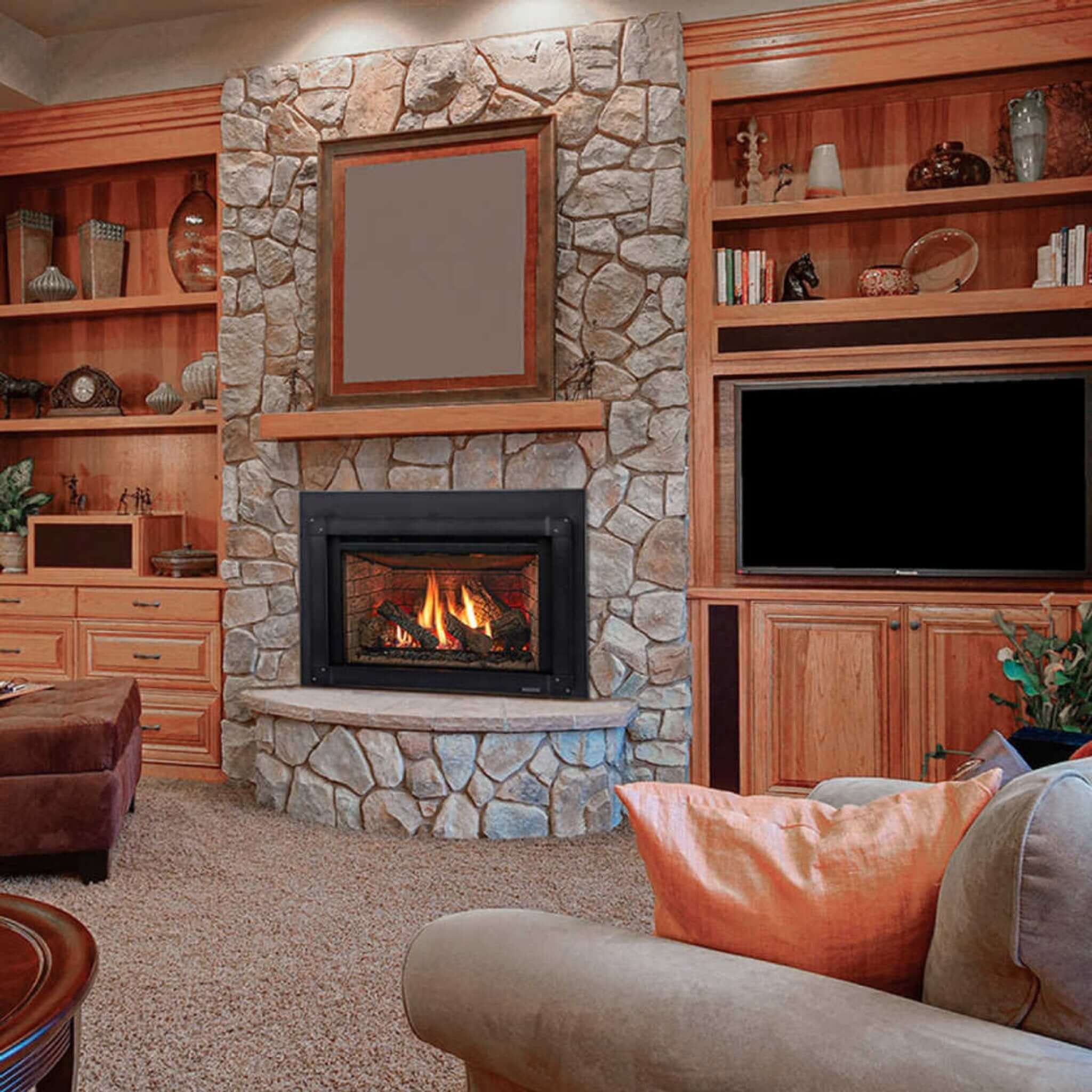 Majestic Meridian 36" Platinum Natural Gas Fireplace [MER36PN] (SAK43751) - Energize Trek