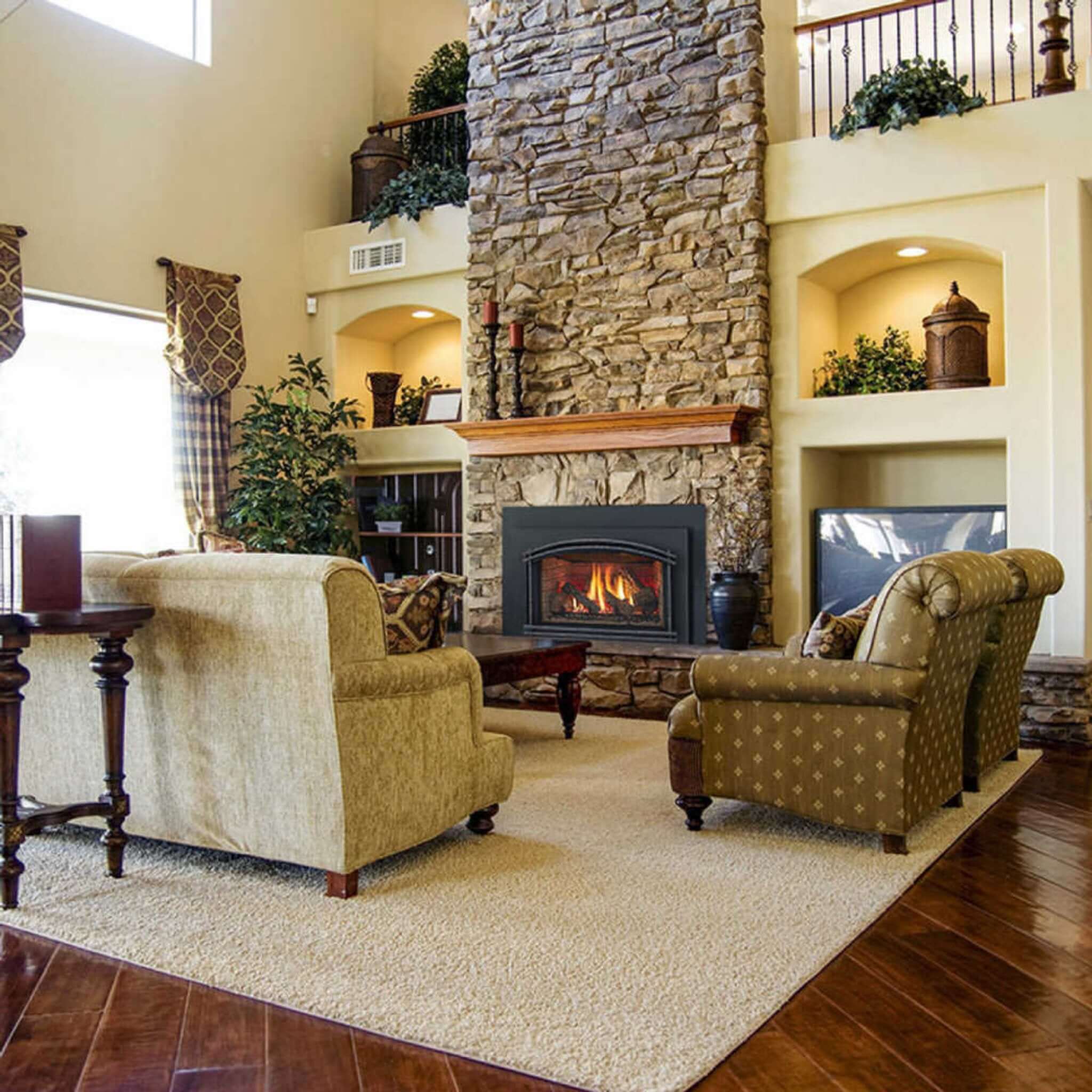 Majestic Meridian 36" Platinum Natural Gas Fireplace [MER36PN] (SAK43751) - Energize Trek