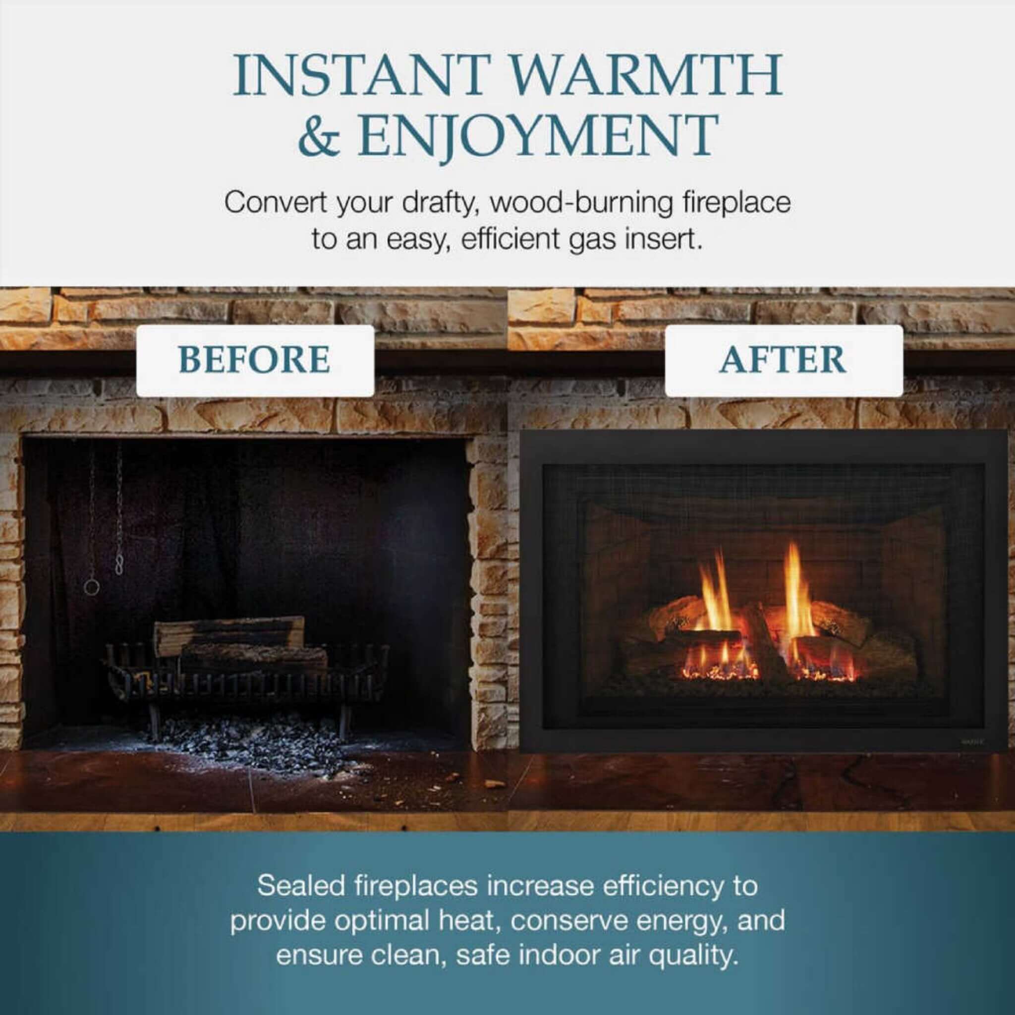 Majestic Jasper 30" Direct Vent Natural Gas Insert [JASPER30IN] (SAK21396) - Energize Trek