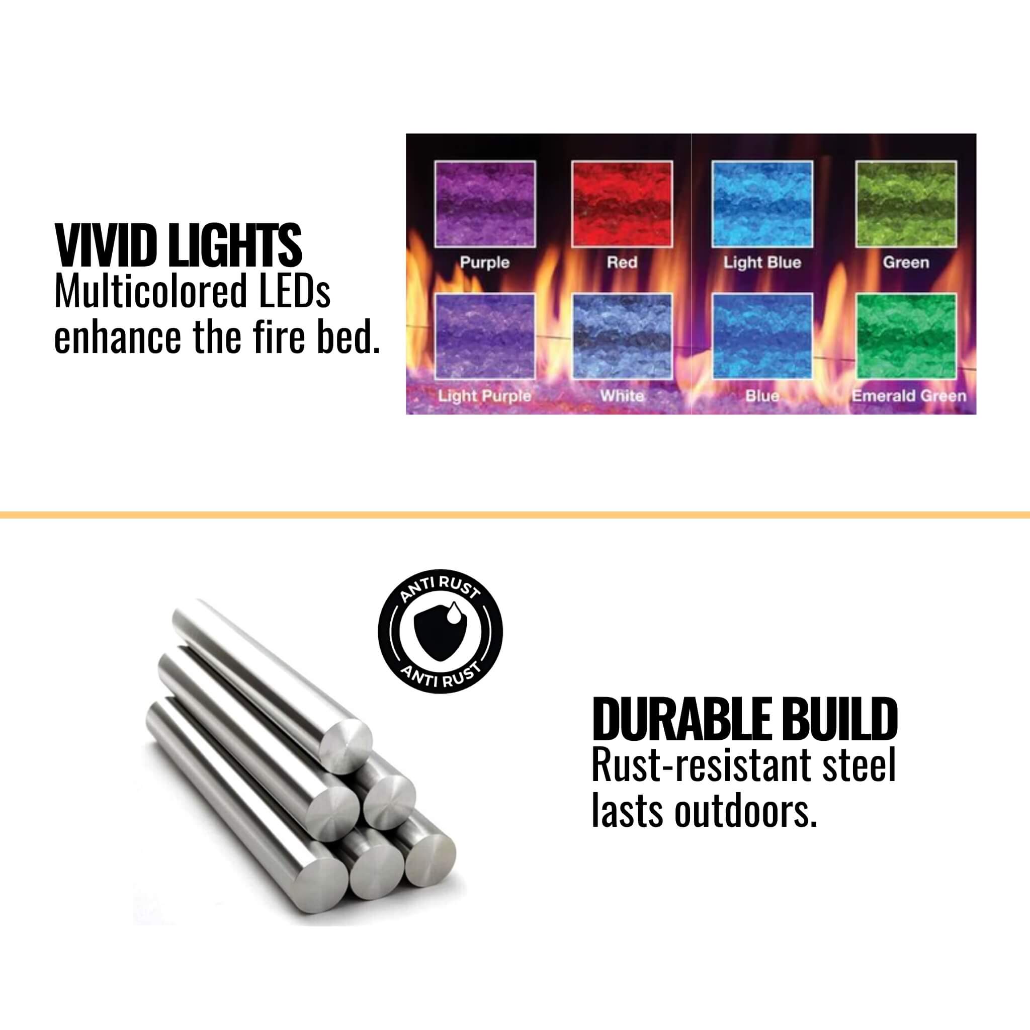 Majestic Lanai 48" Single Sided Linear Outdoor Gas Fireplace [ODLANAIG-48] (SAK95127) - Energize Trek