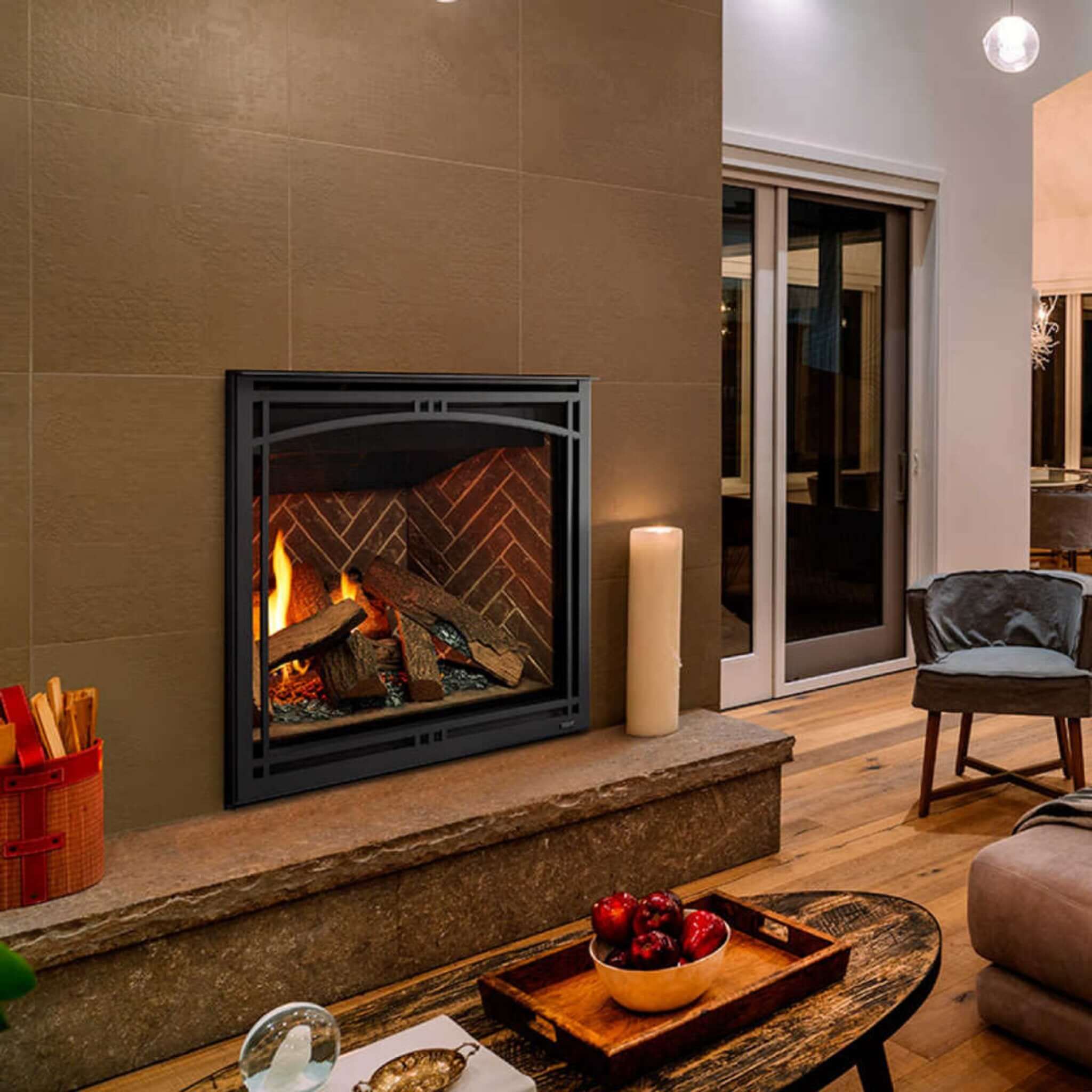 Majestic Meridian 36" Direct Vent Fireplace [MER36N/L] (SAK36135) - Energize Trek