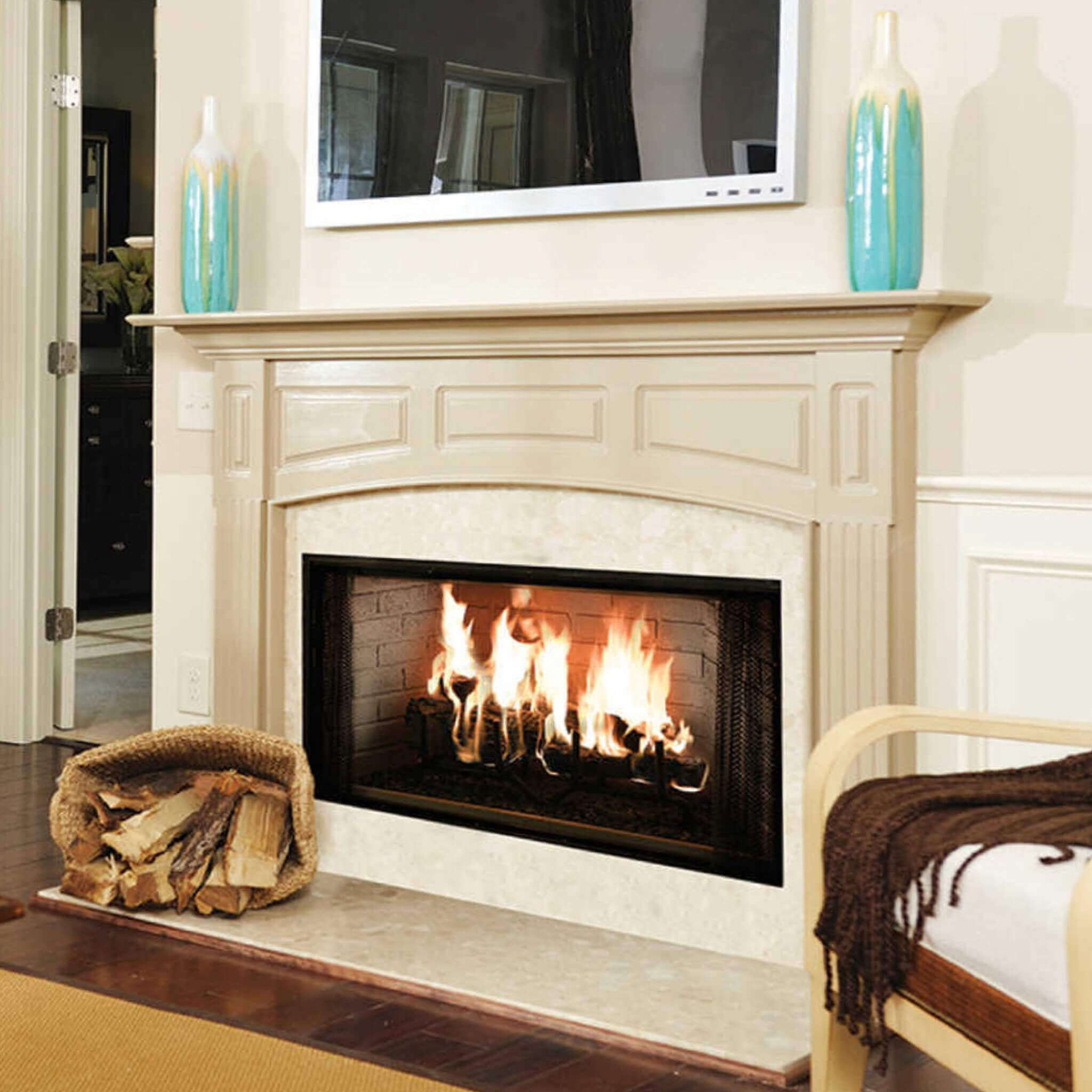 Majestic Royalton 42" Wood Burning Fireplace With Invisible Smoke Shield [BE42] (SAK14346) - Energize Trek