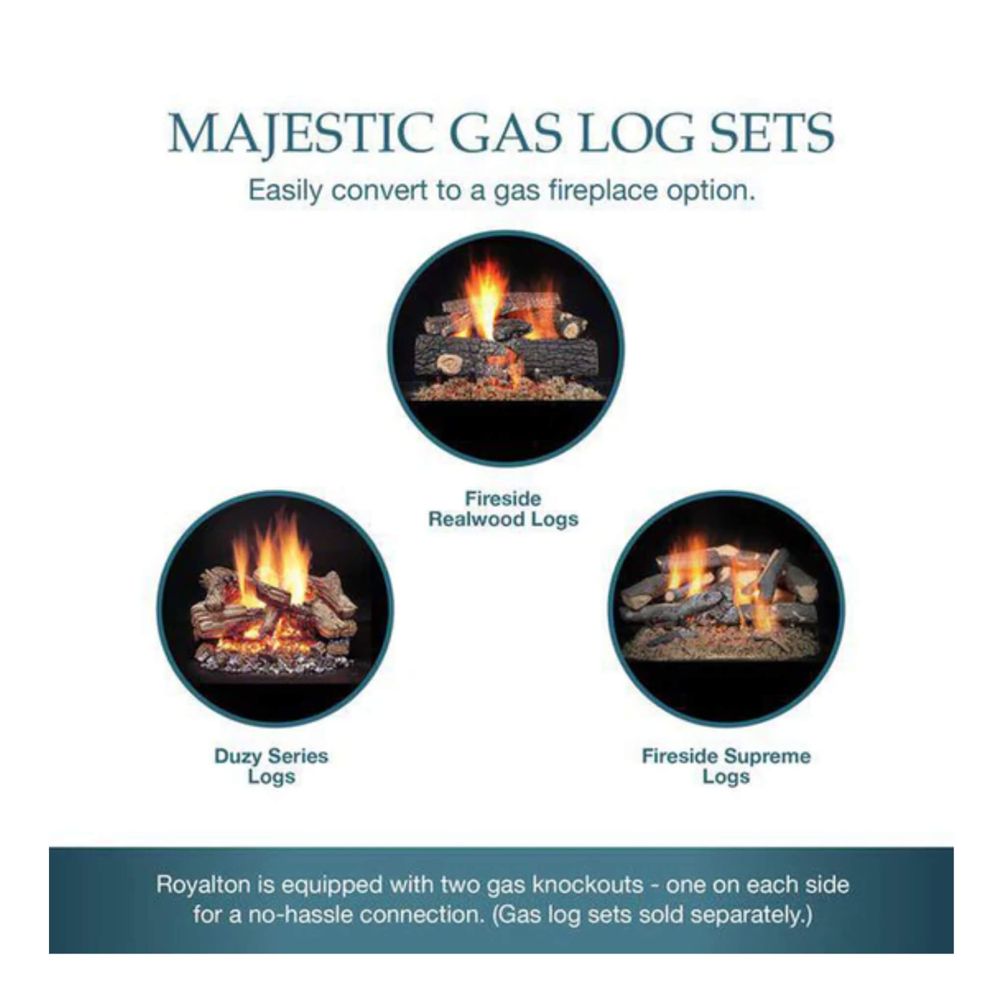 Majestic Royalton 42" Wood Burning Fireplace With Invisible Smoke Shield [BE42] (SAK14346) - Energize Trek