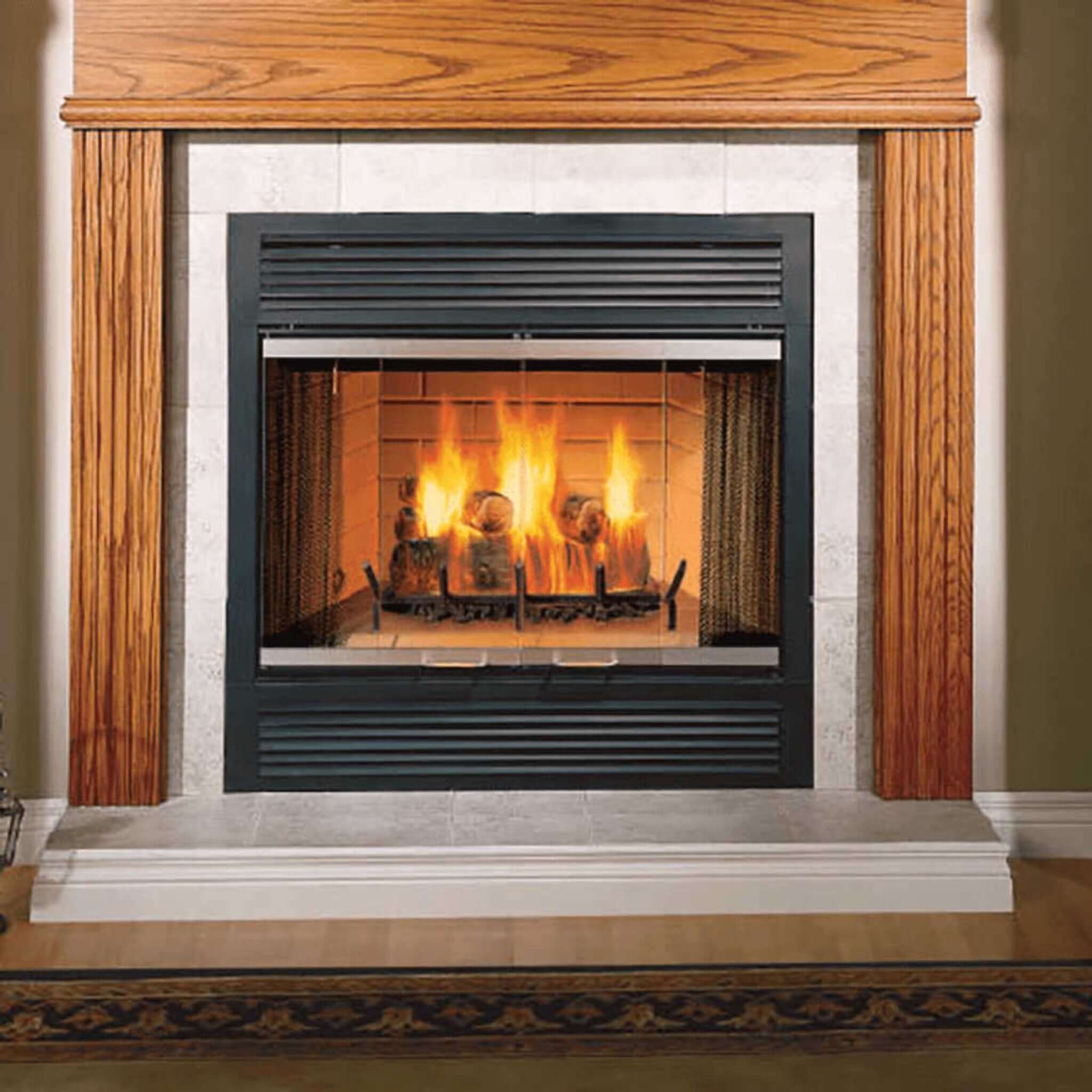 Majestic Sovereign 36" Black Wood Burning Fireplace [SA36R/C] (SAK61347) - Energize Trek