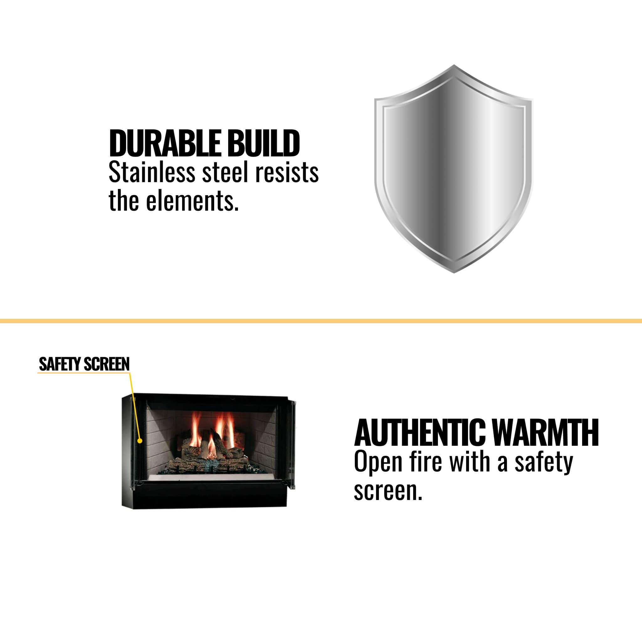 Majestic Sovereign 36" Black Wood Burning Fireplace [SA36R/C] (SAK61347) - Energize Trek