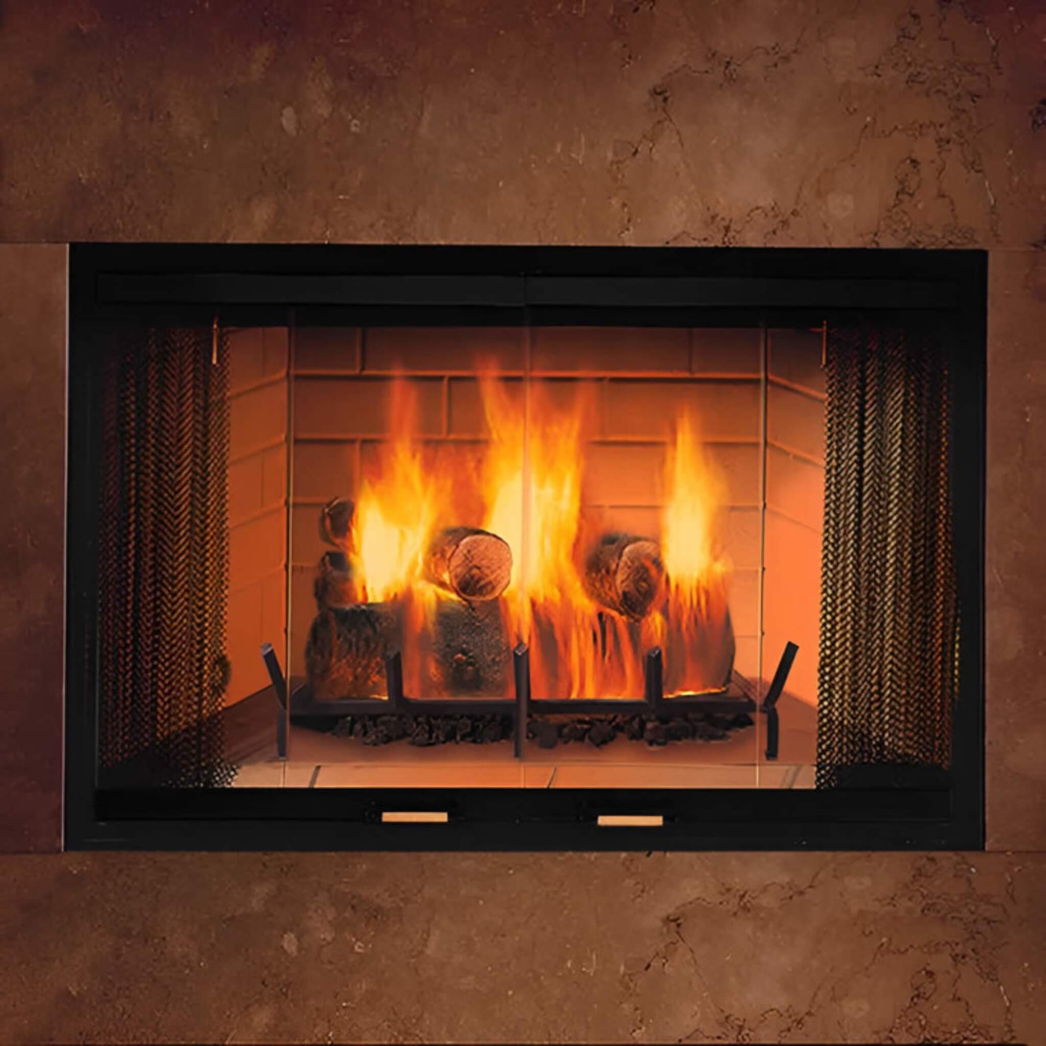 Majestic Sovereign 36" Black Wood Burning Fireplace [SA36R/C] (SAK61347) - Energize Trek
