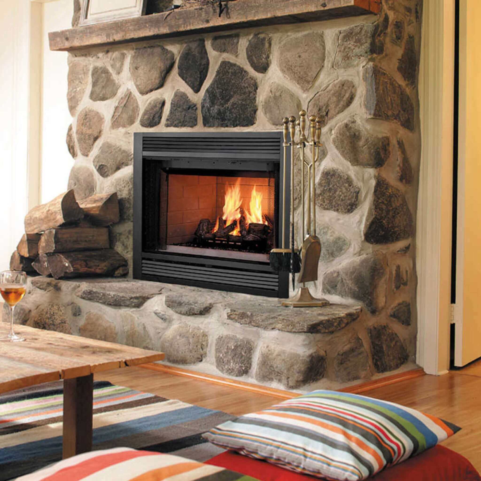 Majestic Sovereign 36" Black Wood Burning Fireplace [SA36R/C] (SAK61347) - Energize Trek