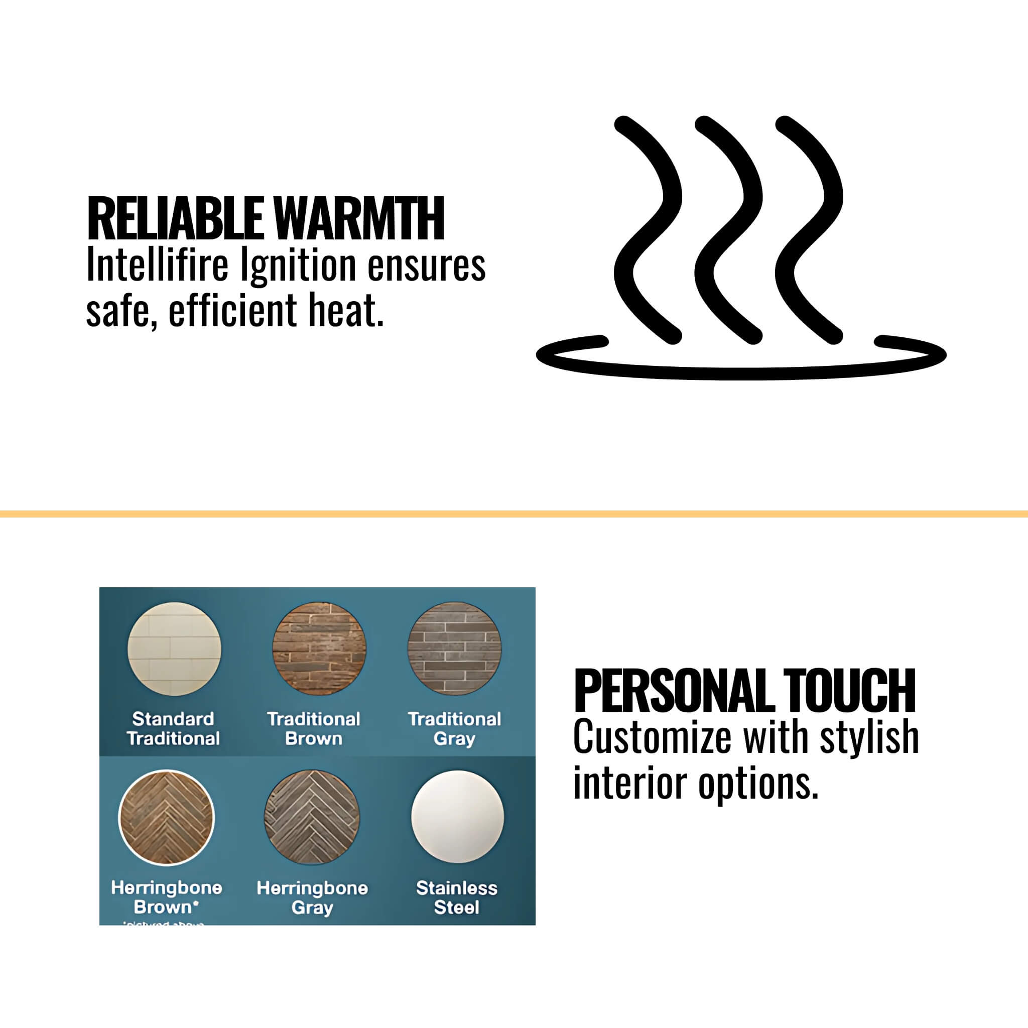 Majestic Traditional Stacked Brick Courtyard Outdoor Gas Fireplace [ODCOUG-36/42SSL] (SAK95813) - Energize Trek