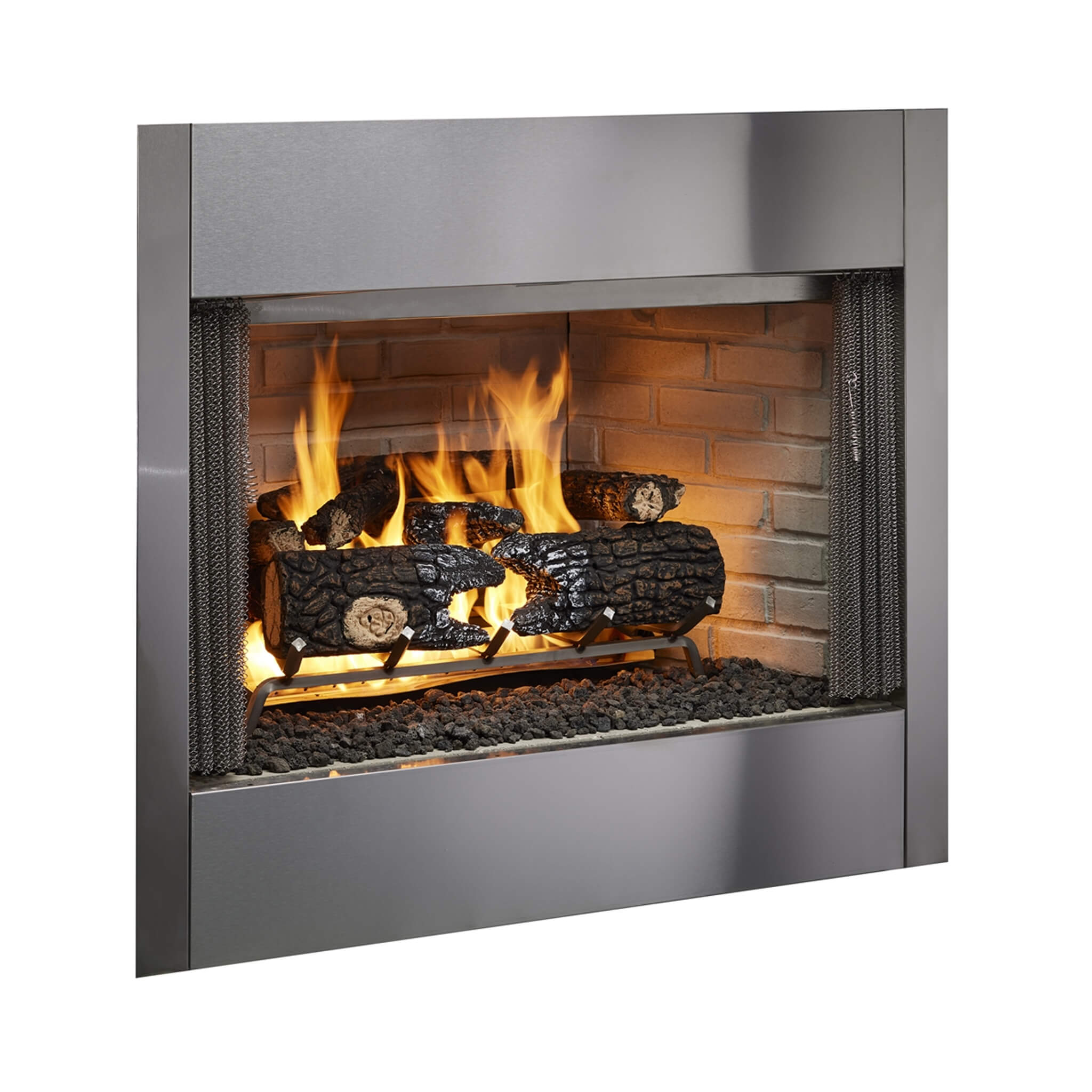 Majestic Villawood 42" Traditional Refractory Outdoor Wood Burning Fireplace [ODVILLA-42T-B] (SAK14358) - Energize Trek