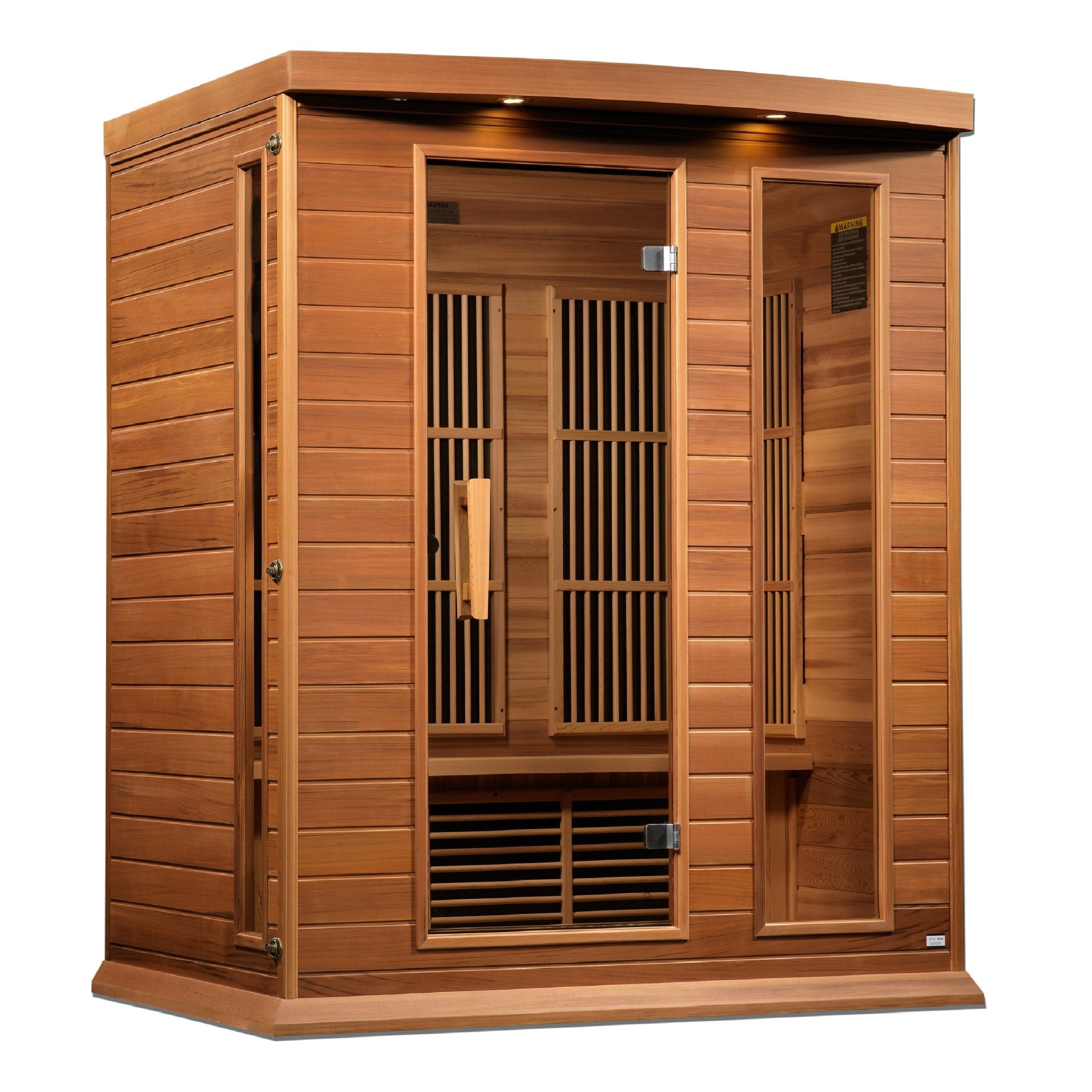 Maxxus 3-Person Near Zero EMF FAR Infrared Sauna – Canadian Hemlock - Energize Trek