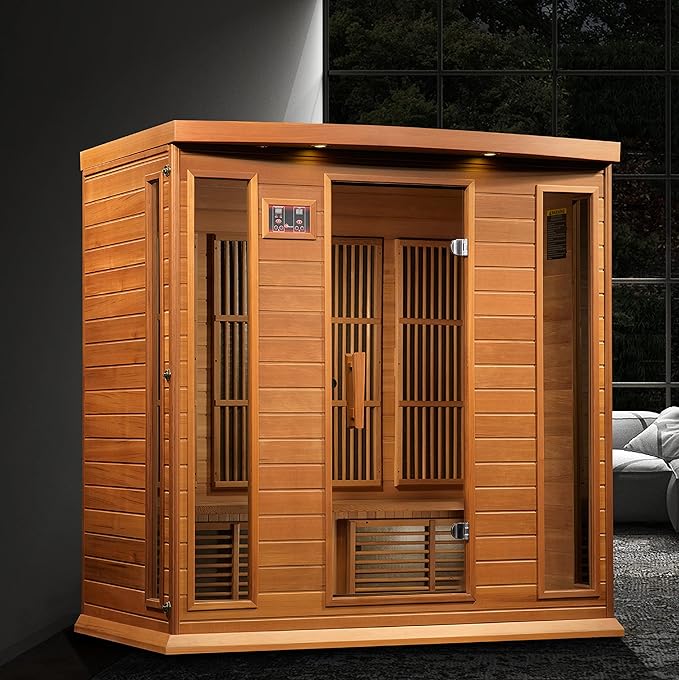 Maxxus 4-Person Low EMF FAR Infrared Sauna – Canadian Hemlock - Energize Trek