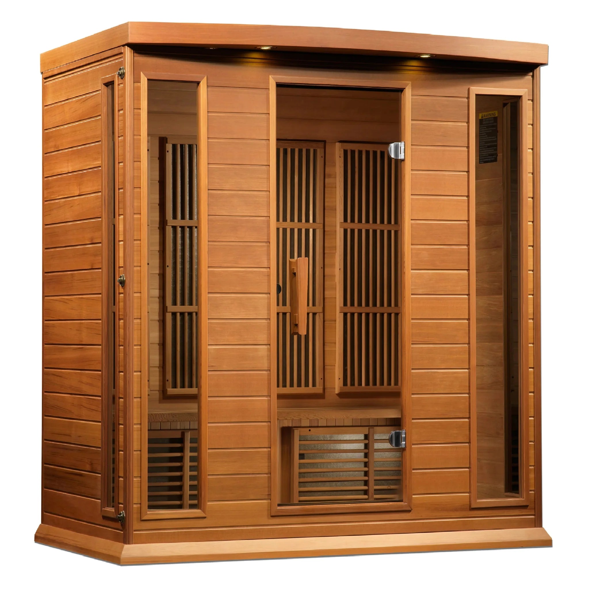 Maxxus 4-Person Low EMF FAR Infrared Sauna – Canadian Red Cedar - Energize Trek