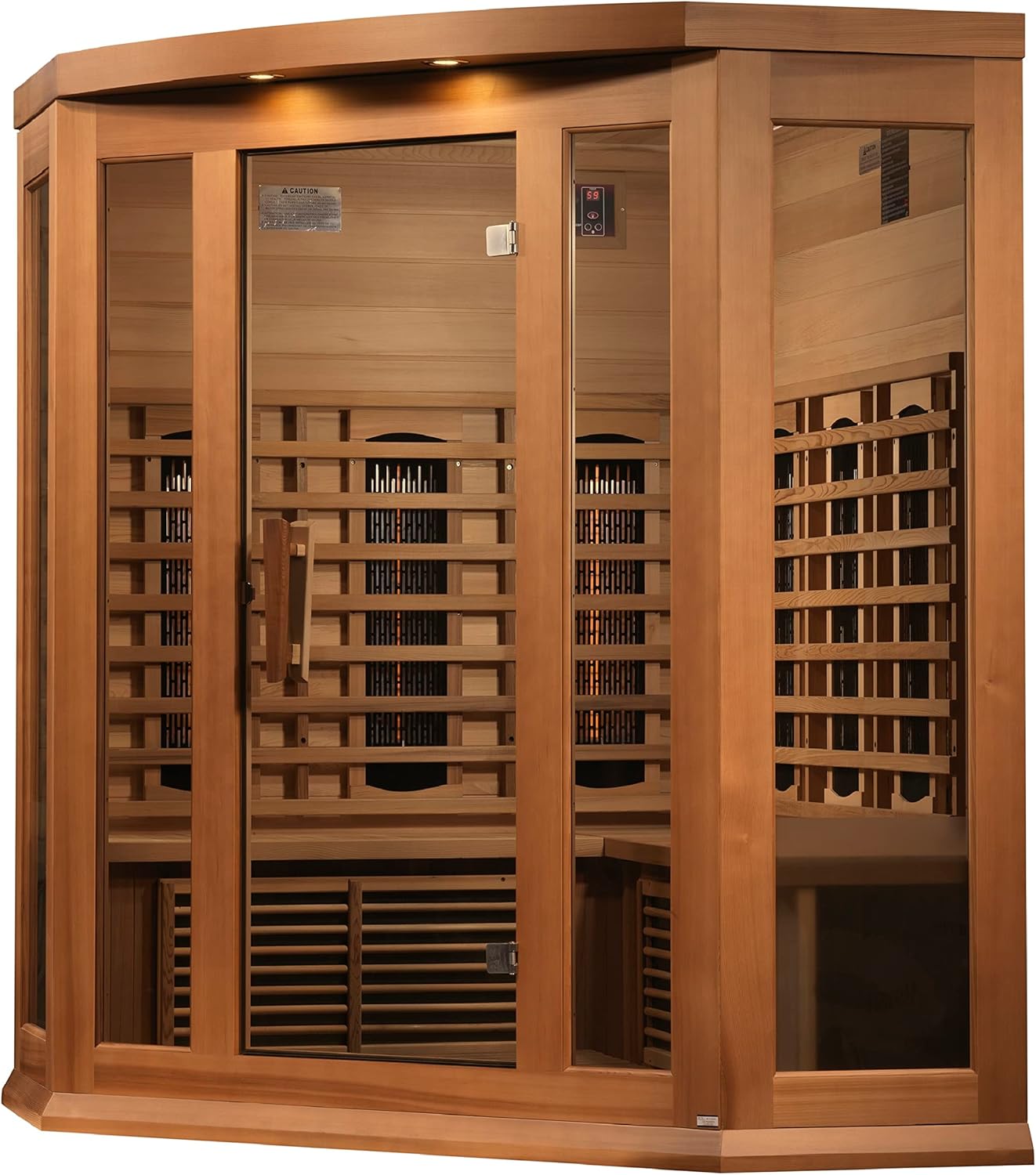 Maxxus MX-M356-01-FS Full Spectrum FAR Infrared Sauna – 3 Person, Hemlock - Energize Trek