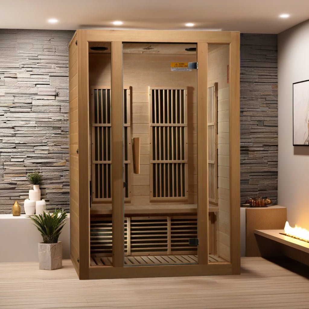 Maxxus Seattle 2-Person Infrared Sauna – Low EMF, Bluetooth Speakers, Red Light Therapy - Energize Trek