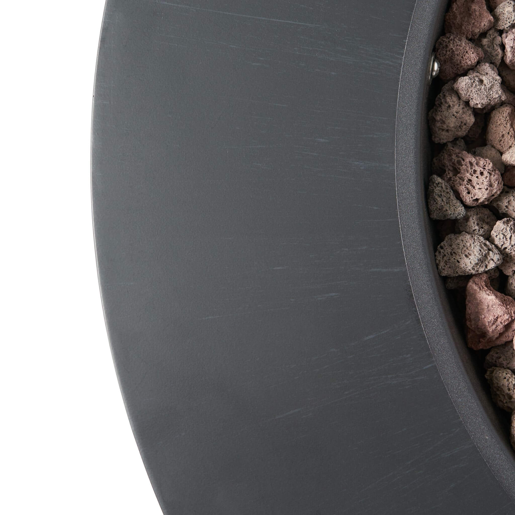 Modern 32" 40K BTU Round Iron Propane Fire Pit (SAK29102) - Energize Trek