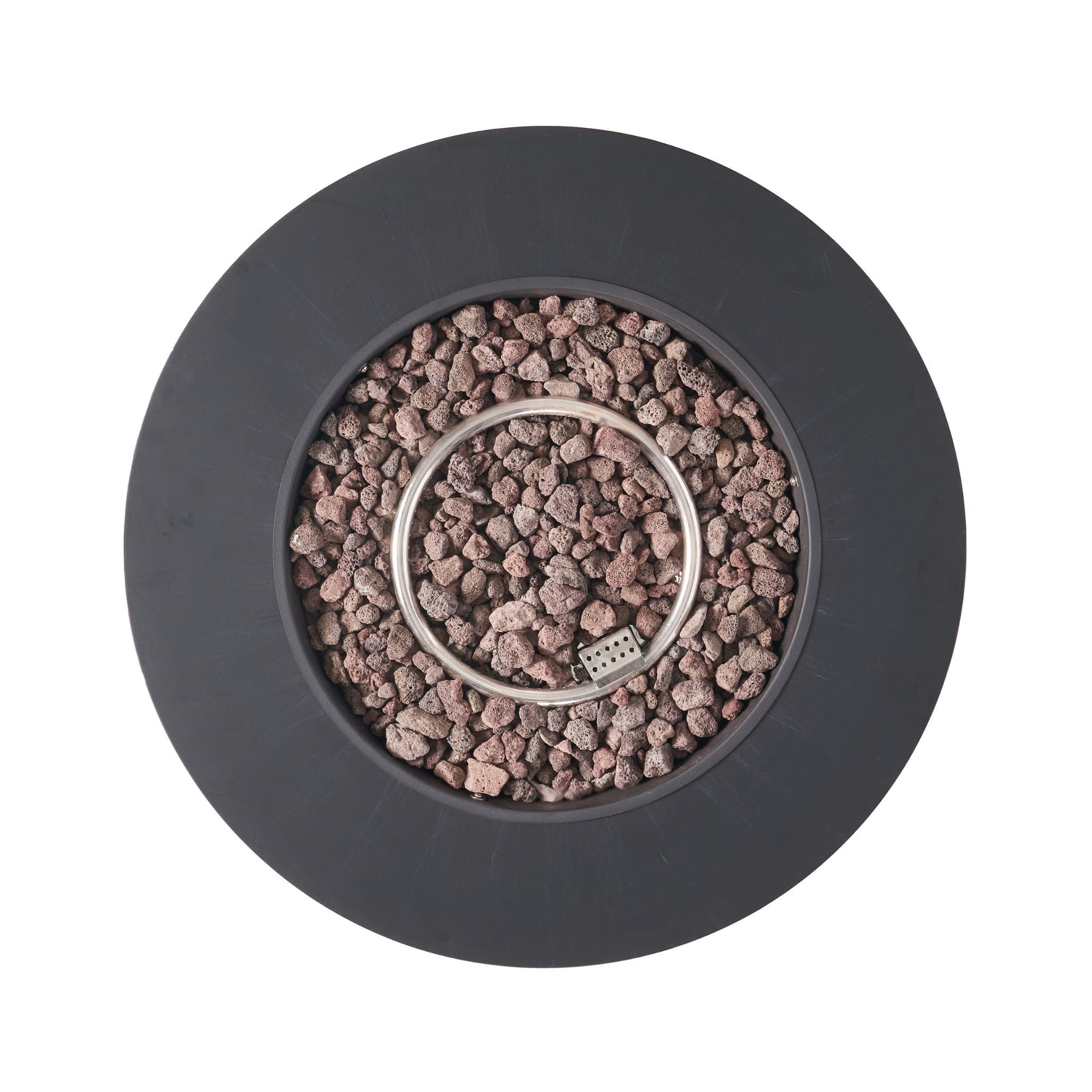 Modern 32" 40K BTU Round Iron Propane Fire Pit (SAK29102) - Energize Trek