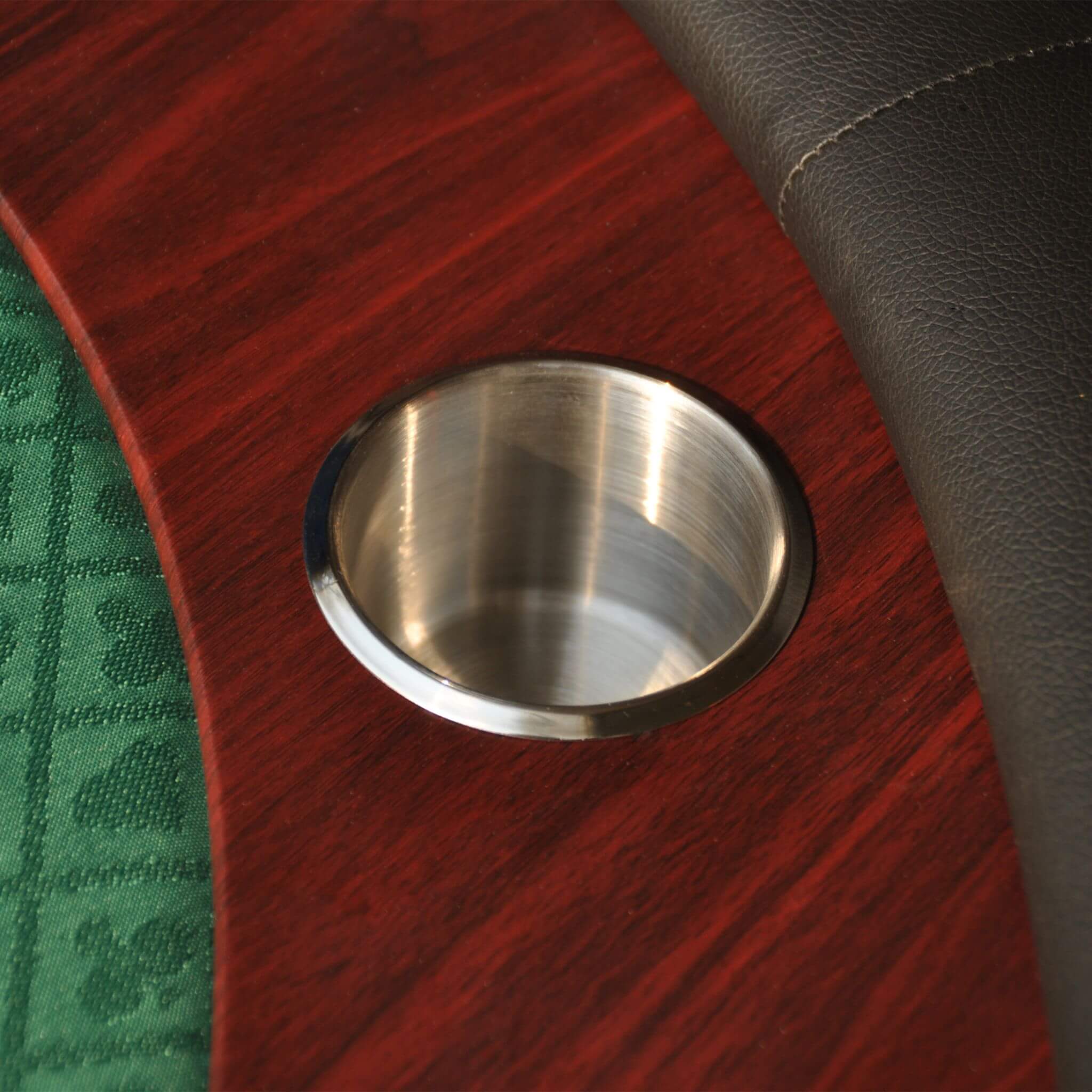Modern 96" Wooden Poker Table With U Shape Legs, Drop Box And Chips Tray (SAK83109) - Energize Trek