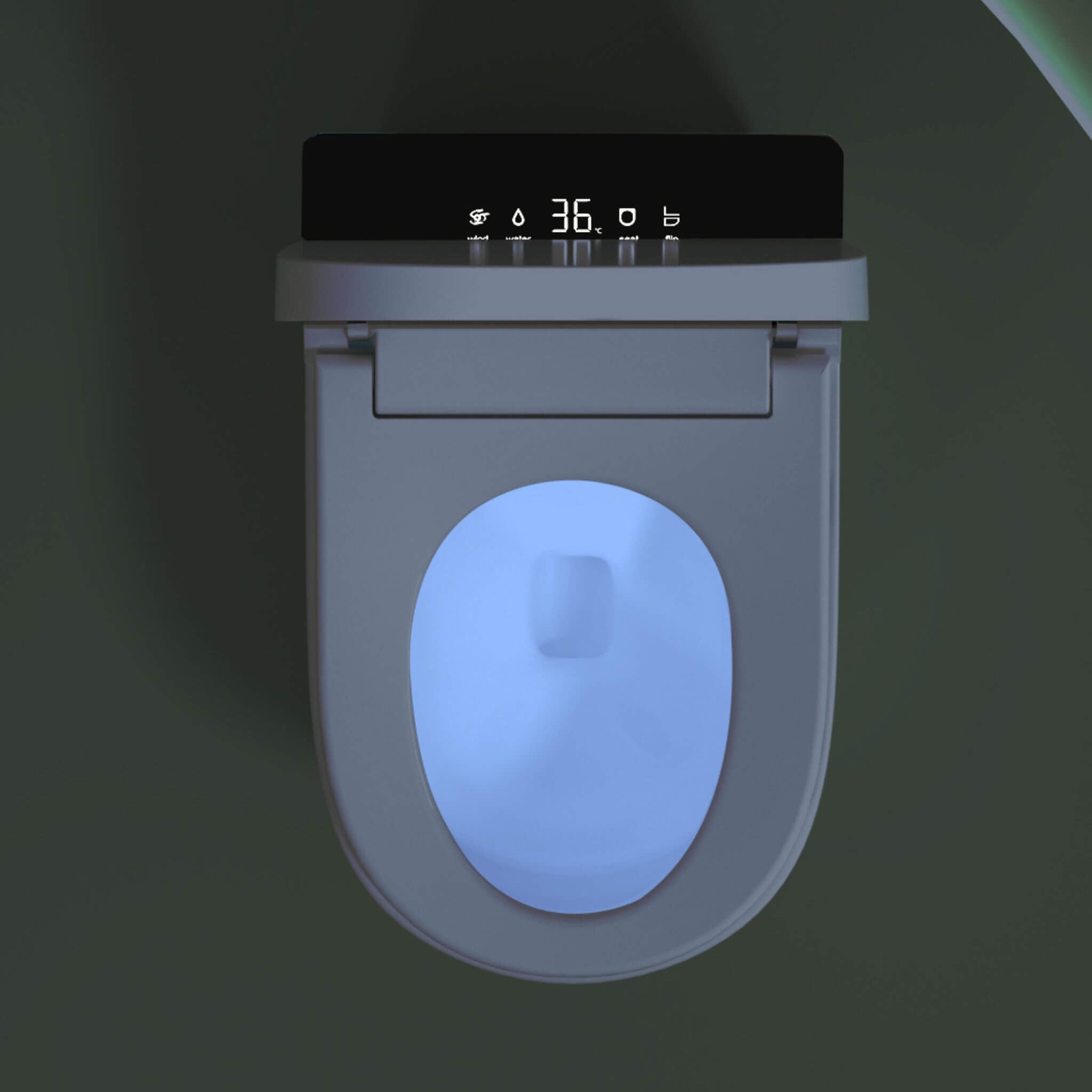 Modern Compact Smart Tankless Toilet With Bidet, Auto Open, Auto Flush, Heated Seat And Air Dryer (SAK51990) - Energize Trek
