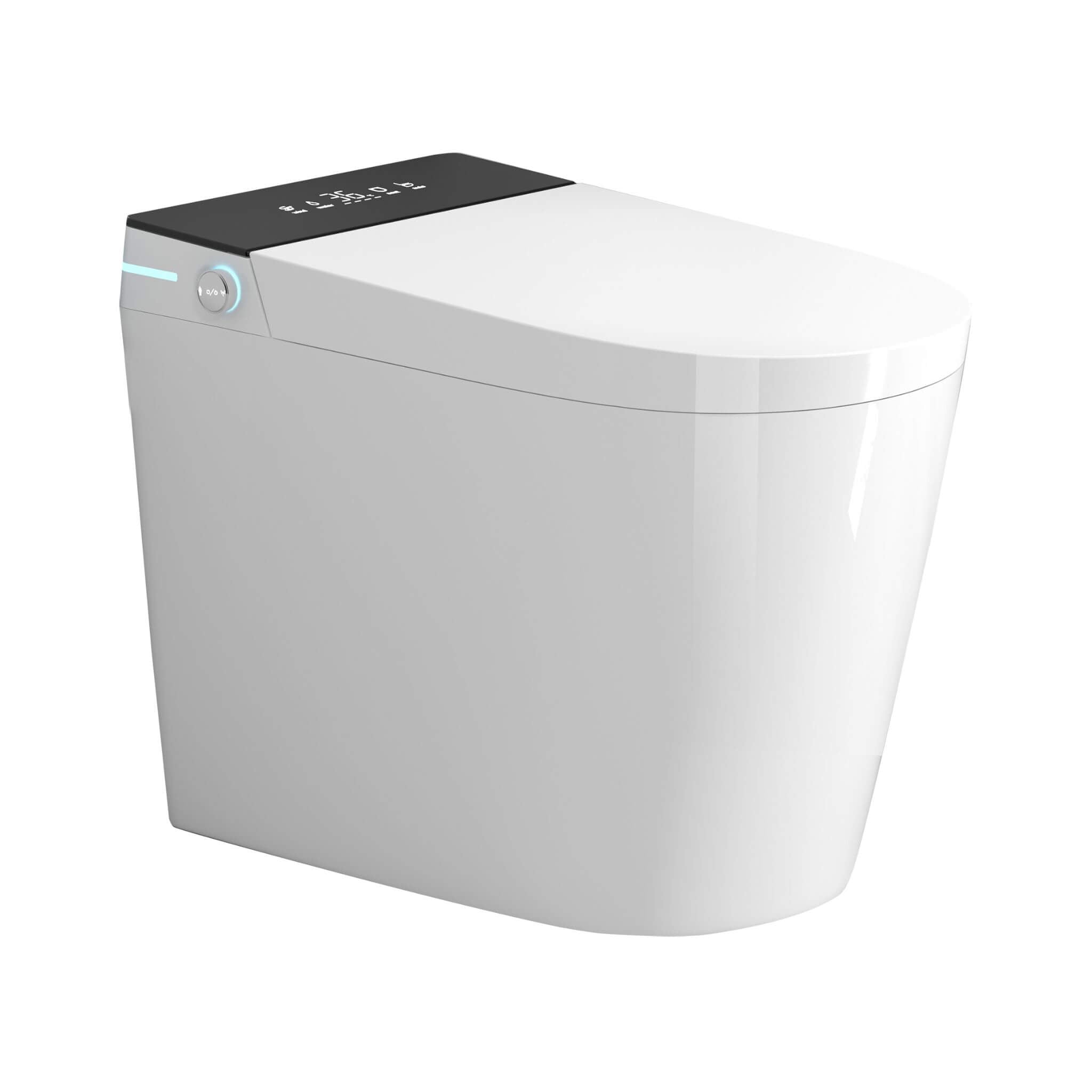 Modern Compact Smart Tankless Toilet With Bidet, Auto Open, Auto Flush, Heated Seat And Air Dryer (SAK51990) - Energize Trek