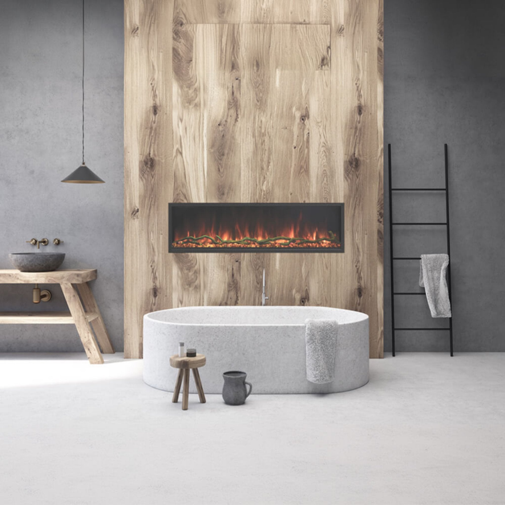 Modern Flames Landscape Pro Slim 56" Built-In Linear Electric Fireplace [LPS-5614V2] (SAK54711) - Energize Trek
