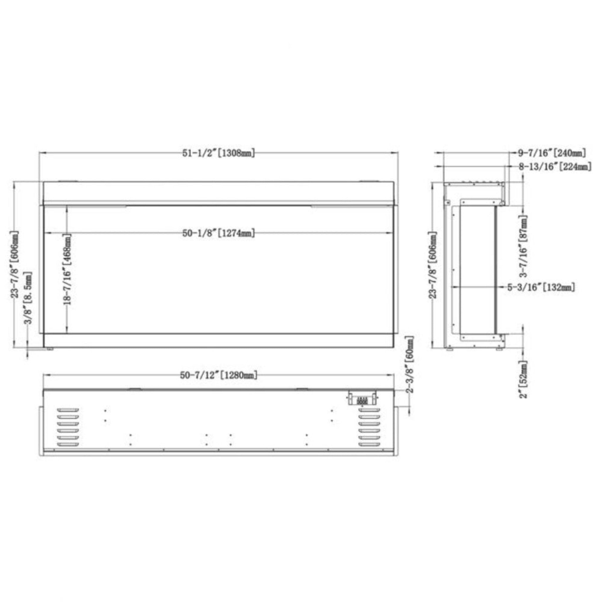 Modern Flames Orion Multi 52" Heliovision Multi-View Electric Fireplace [OR52-MULTI] (SAK92056) - Energize Trek