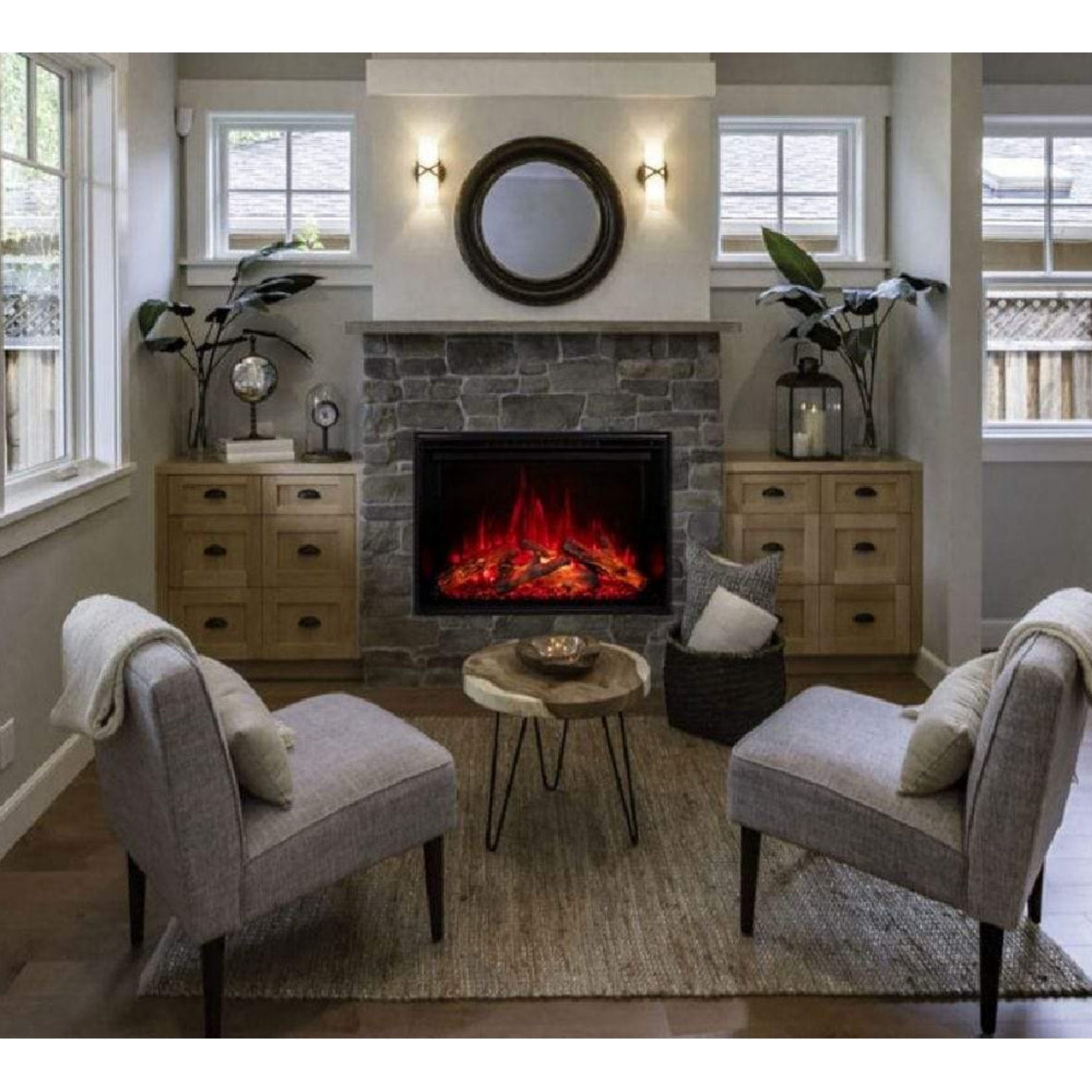 Modern Flames Redstone 30" Built-In Traditional Electric Fireplace [RS-3021] (SAK84729) - Energize Trek