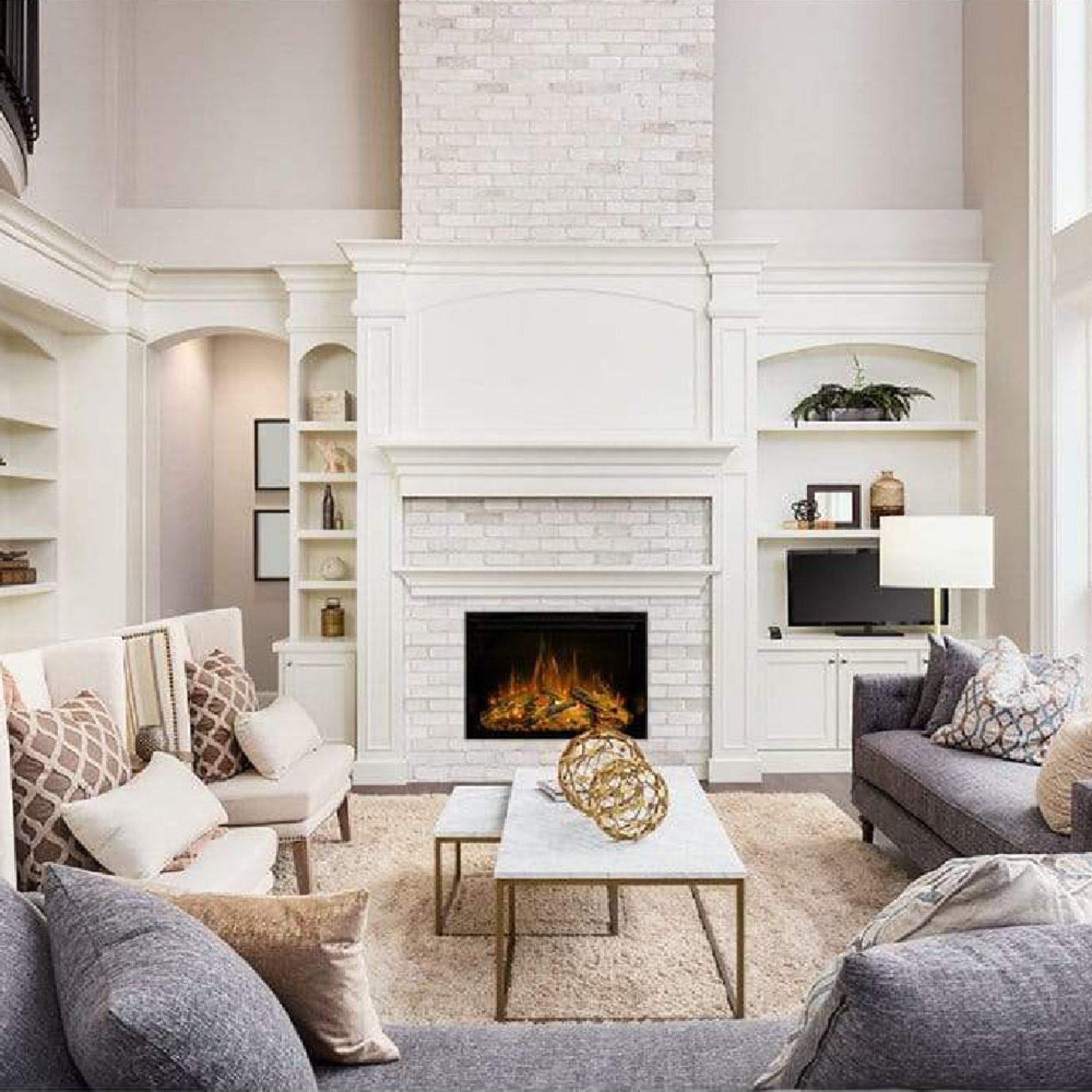 Modern Flames Redstone 30" Built-In Traditional Electric Fireplace [RS-3021] (SAK84729) - Energize Trek