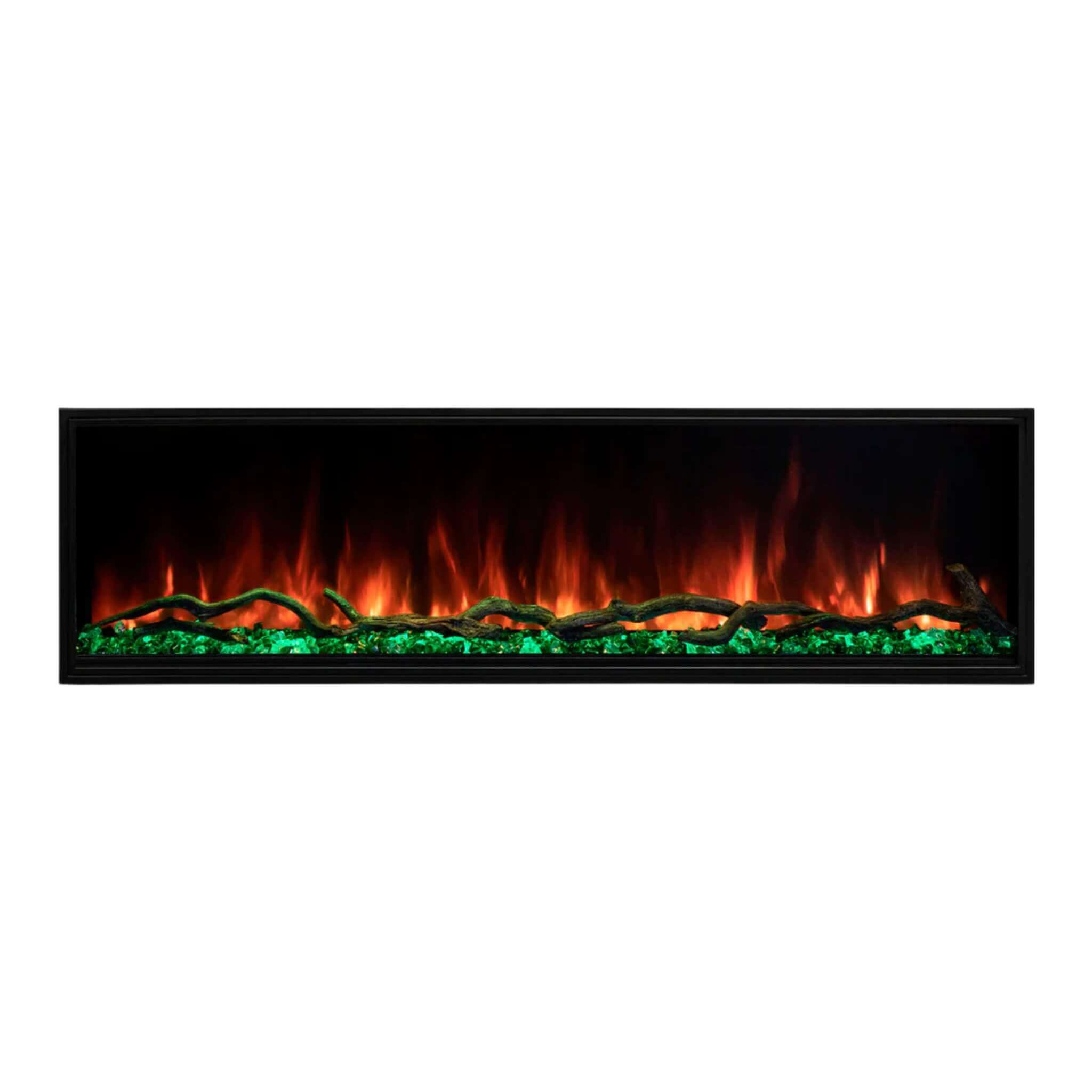 Modern Flames Landscape Pro Multi 56" Linear Multi-Sided Electric Fireplace With Hybrid Flame Technology [LPM-5616V2] (SAK67390) - Energize Trek