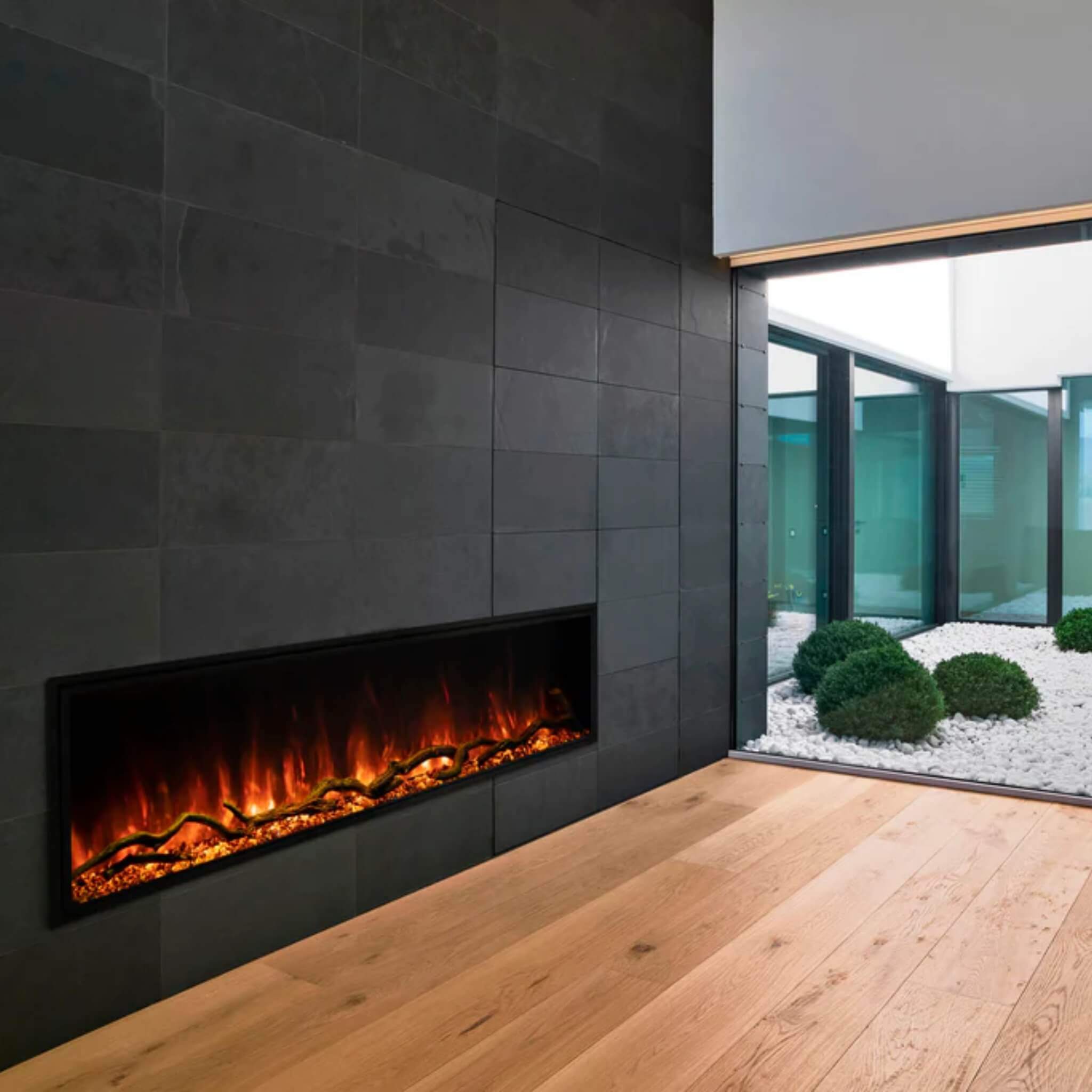 Modern Flames Landscape Pro Slim 56" Built-In Electric Fireplace With Wifi Control [LPS-5614] (SAK62153) - Energize Trek