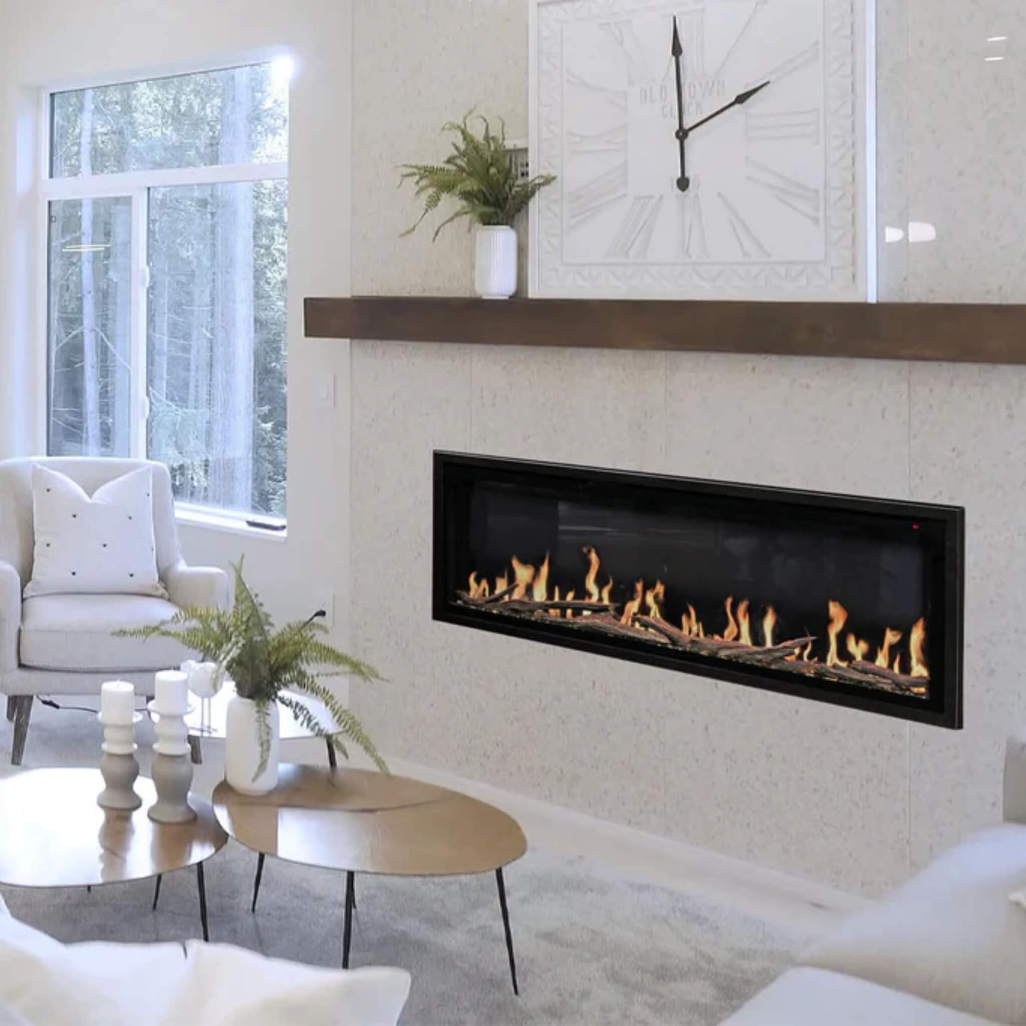Modern Flames Orion Slim 76" Heliovision Single-Sided Electric Fireplace [OR76-SLIM] (SAK41935) - Energize Trek