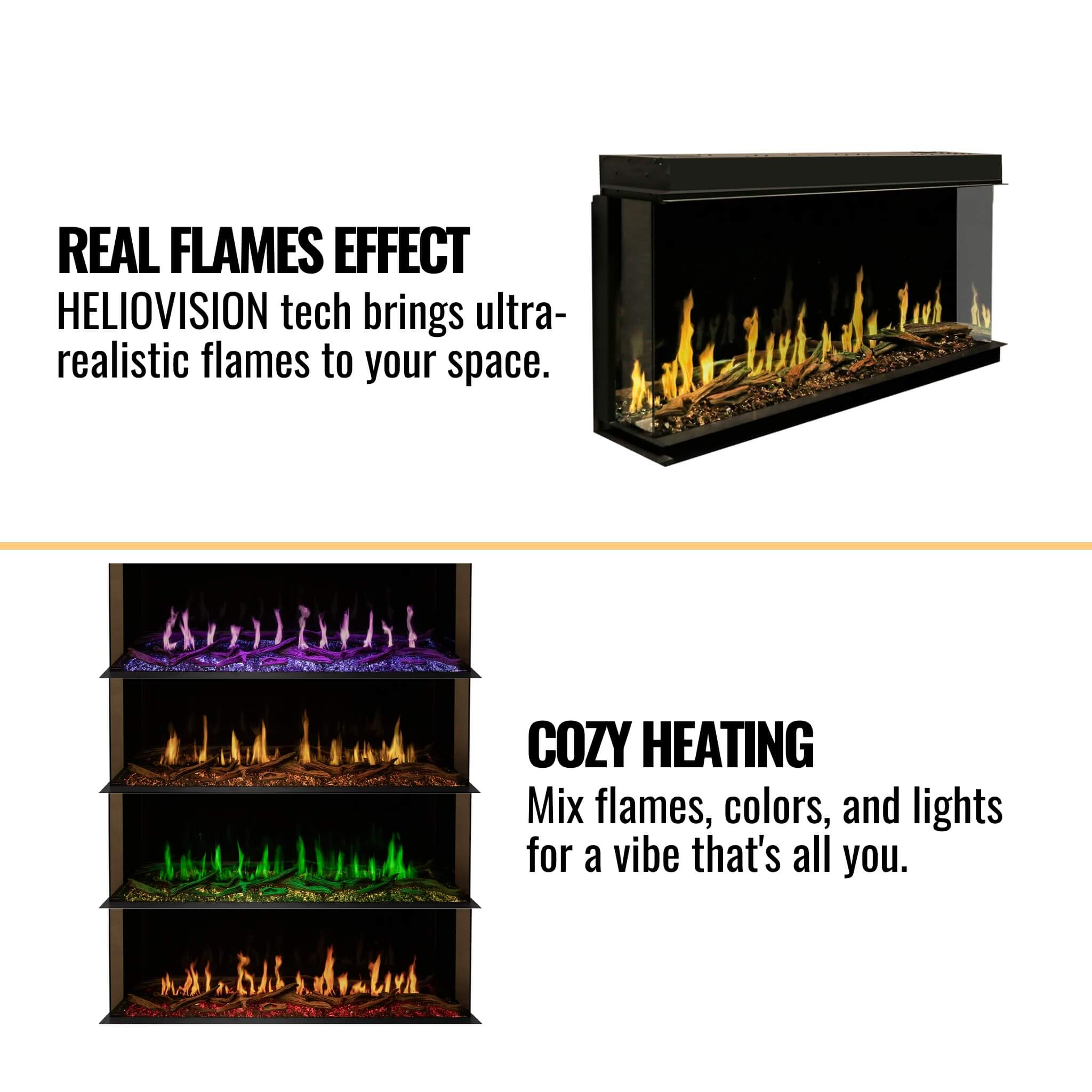 Modern Flames Orion Multi 60" Heliovision Built-In Electric Fireplace [OR60-MULTI] (SAK73095) - Energize Trek