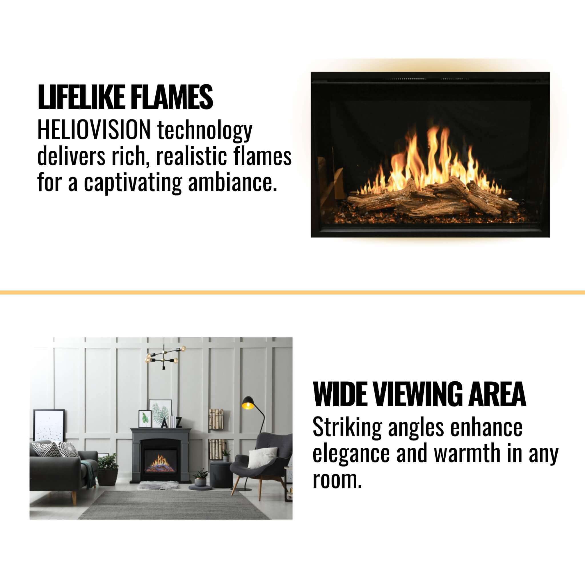 Modern Flames Orion Traditional 30" Heliovision Electric Fireplace [OR30-TRAD] (SAK53719) - Energize Trek