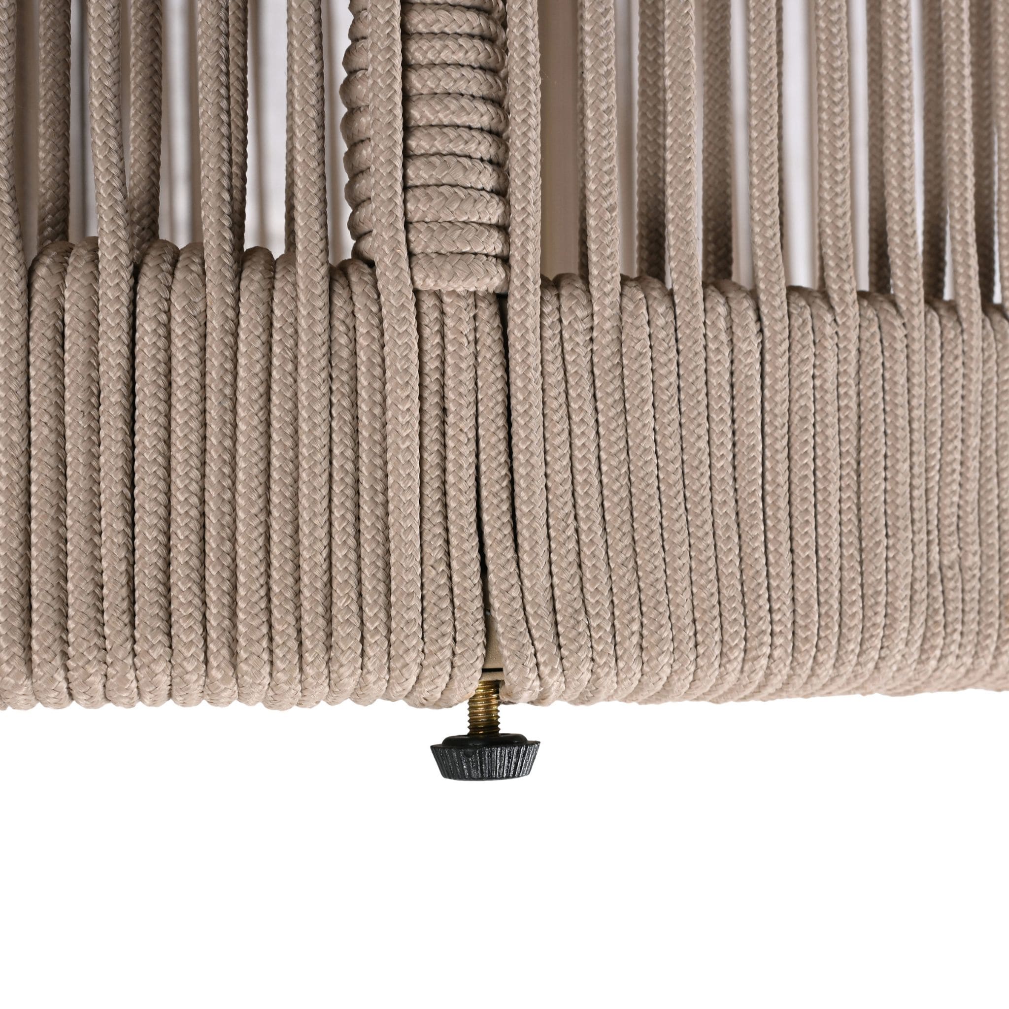 Modern Rustic Coffee Table & Side Table With Woven Rope Design (SAK56739) - Energize Trek