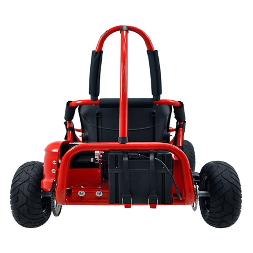 MotoTec 1000W 48V/12AH Electric Off-Road Go Kart, Red (97685241) - Energize Trek
