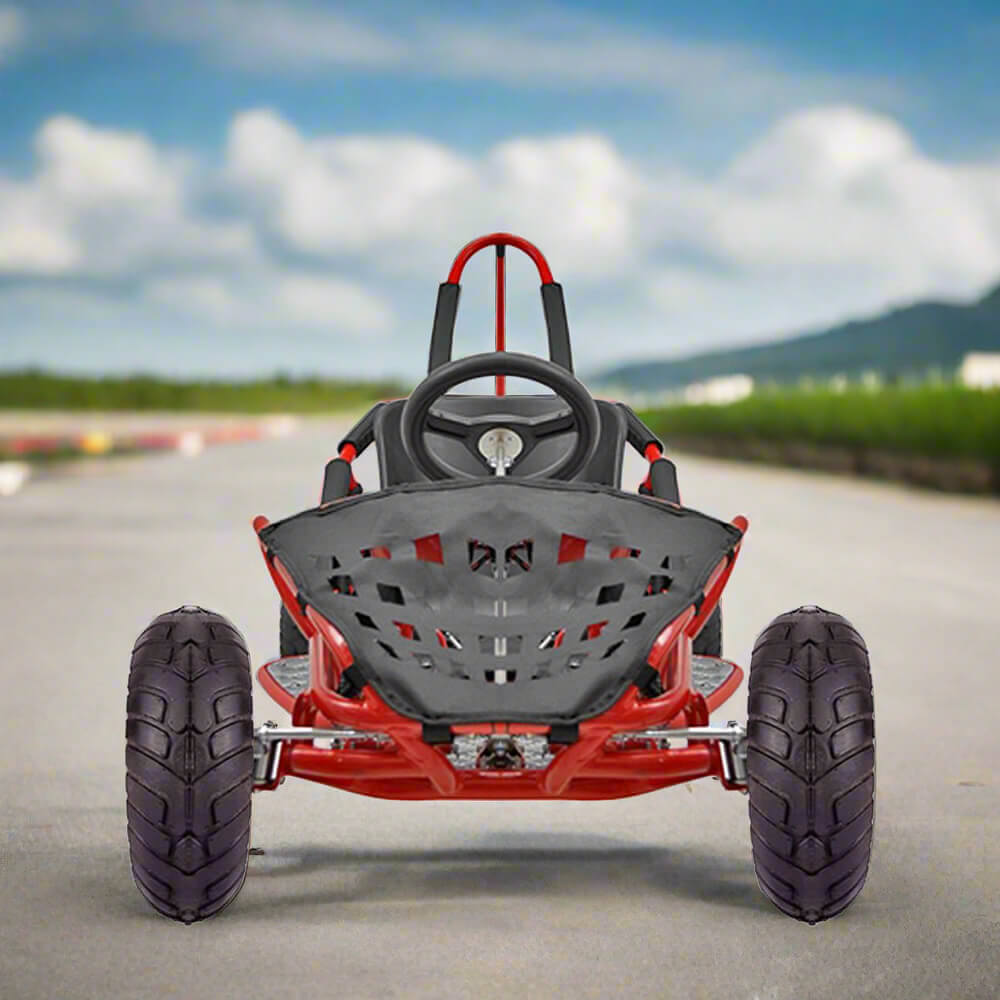 MotoTec 1000W 48V/12AH Electric Off-Road Go Kart, Red (97685241) - Energize Trek