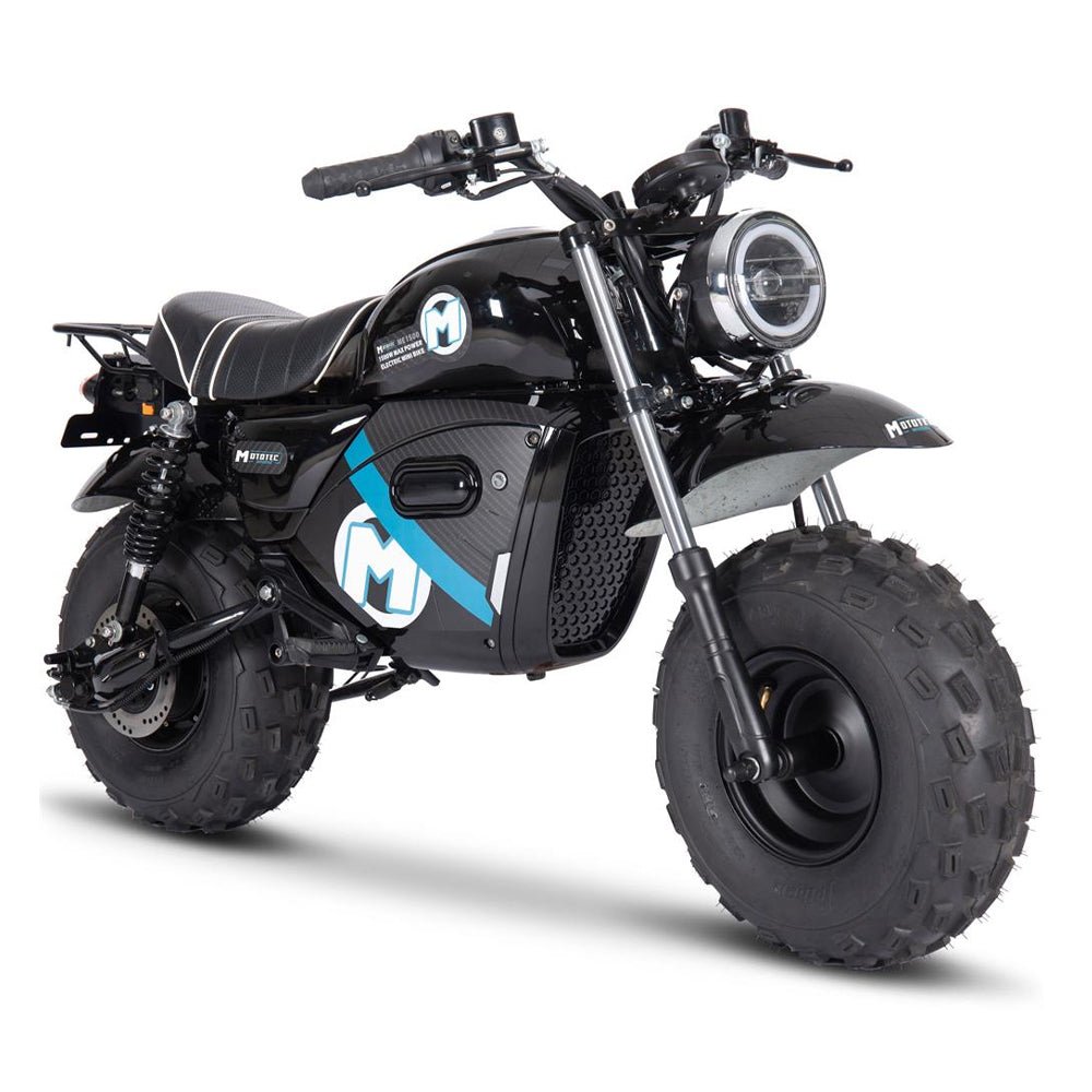 MotoTec 1500W 60V/20AH Electric Powered Mini Bike, Black (97368524) - Energize Trek