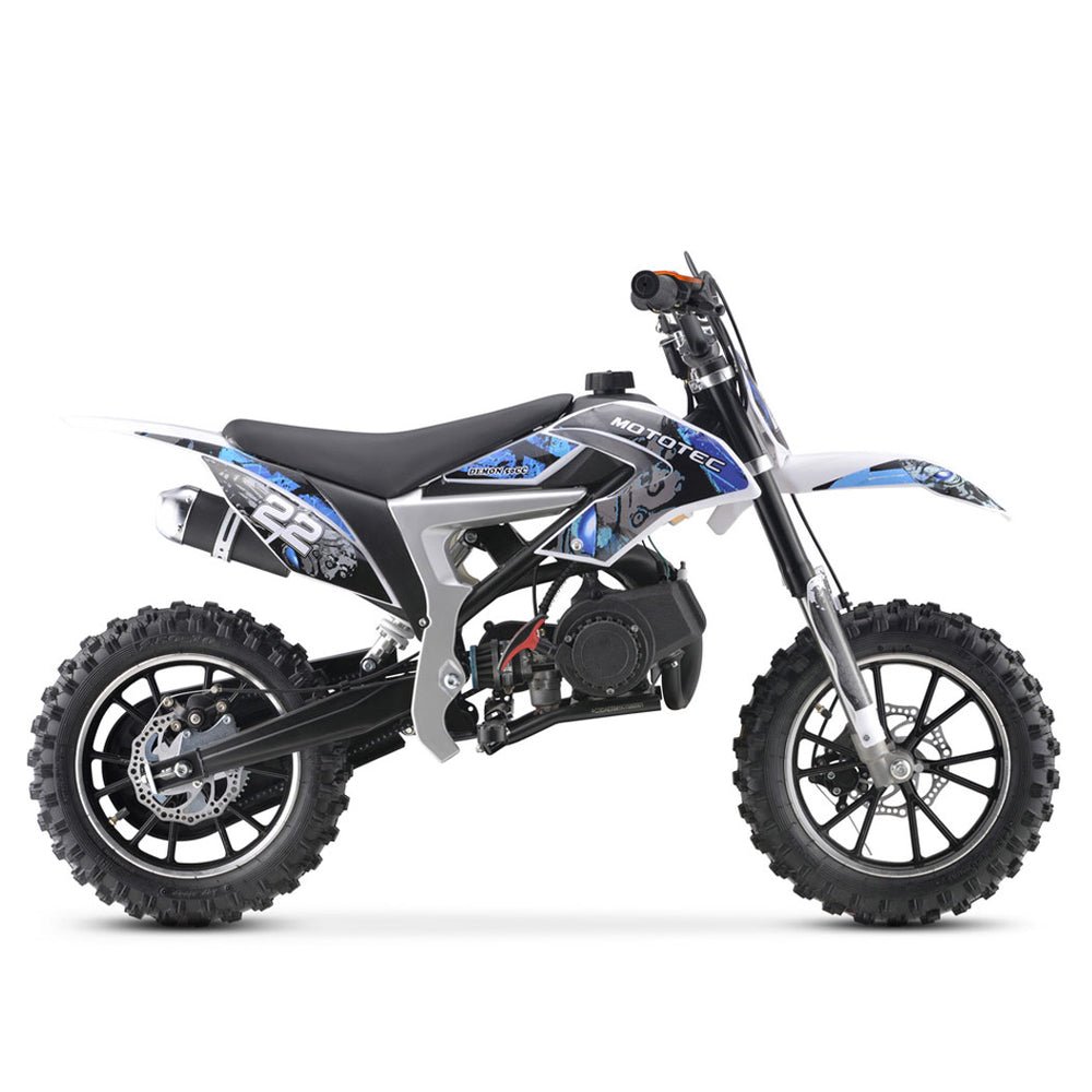 MotoTec Demon 50CC 2-Stroke Kids Gas Dirt Bike (SAK76541) - Energize Trek