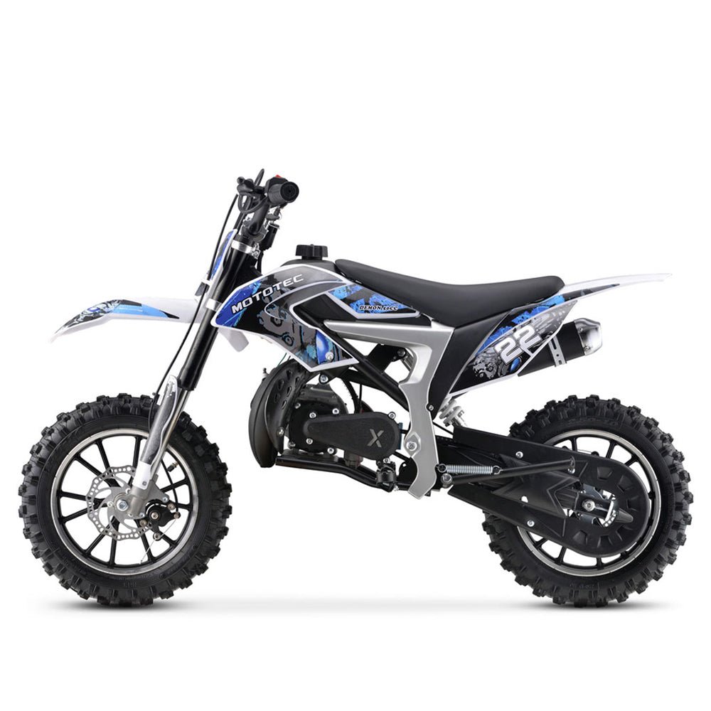 MotoTec Demon 50CC 2-Stroke Kids Gas Dirt Bike (SAK76541) - Energize Trek