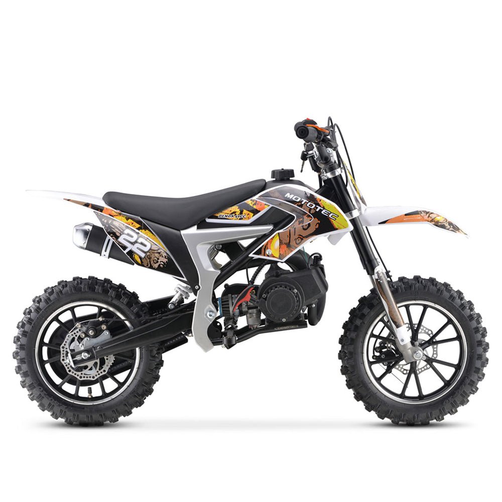 MotoTec Demon 50CC 2-Stroke Kids Gas Dirt Bike (SAK76541) - Energize Trek
