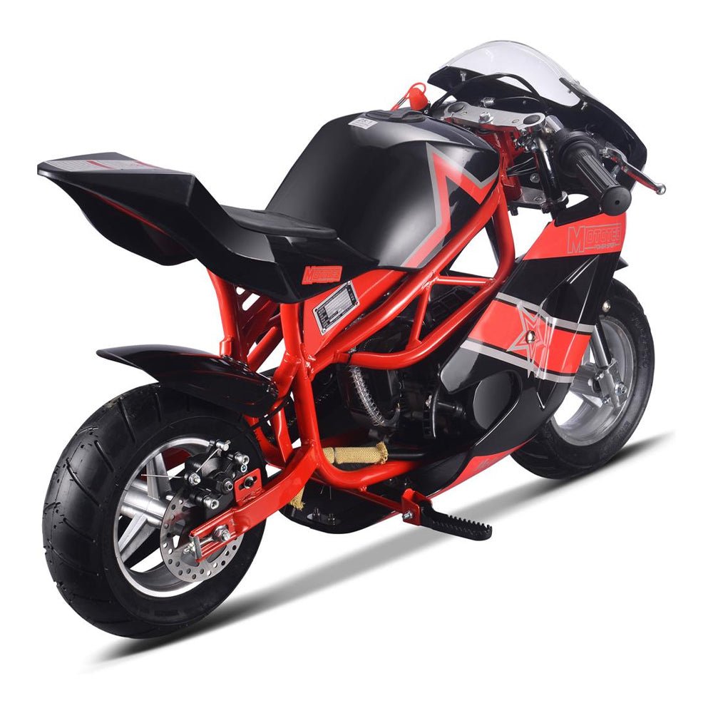 MotoTec GT 49CC 2-Stroke Premium Air Cooled Gas Pocket Bike (93706896) - Energize Trek