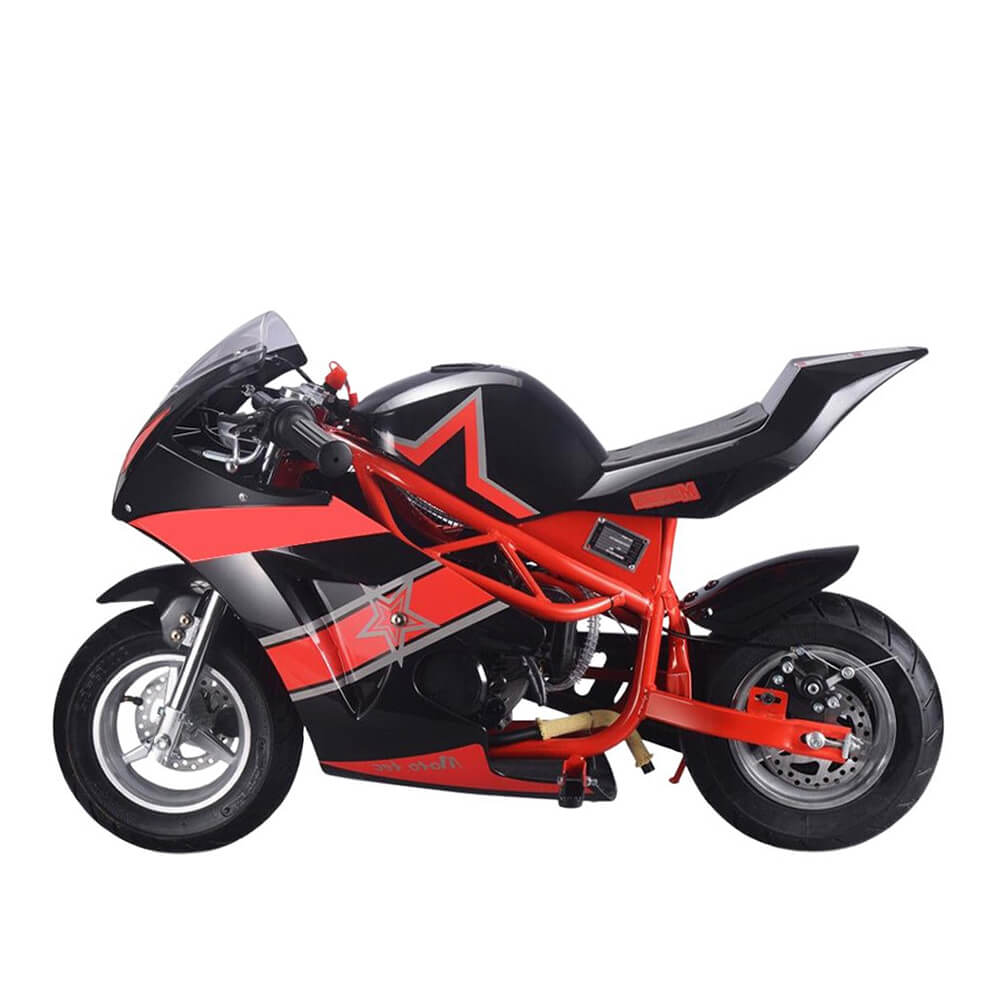 MotoTec GT 49CC 2-Stroke Premium Air Cooled Gas Pocket Bike (93706896) - Energize Trek