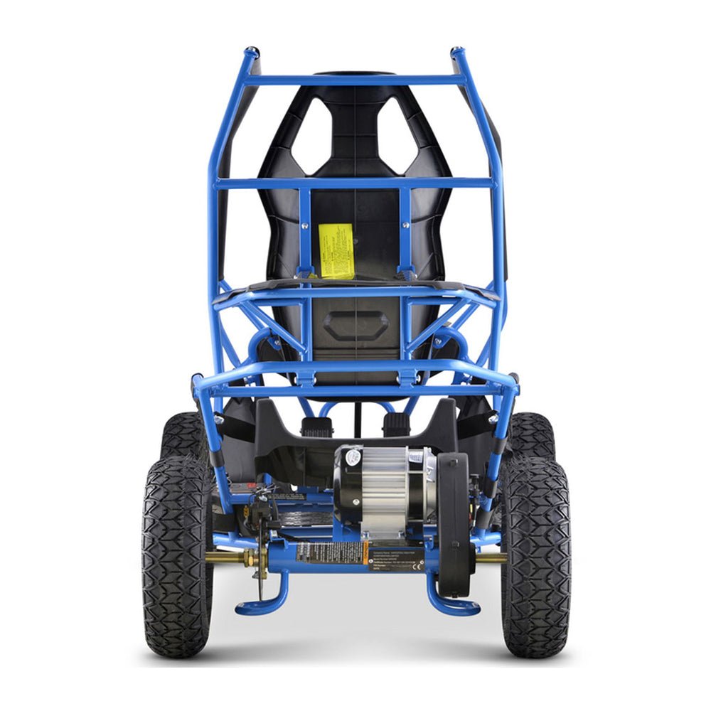 MotoTec Maverick 36V/36AH Blue Electric Motorized Go Kart, 1000W (95368142) - Energize Trek