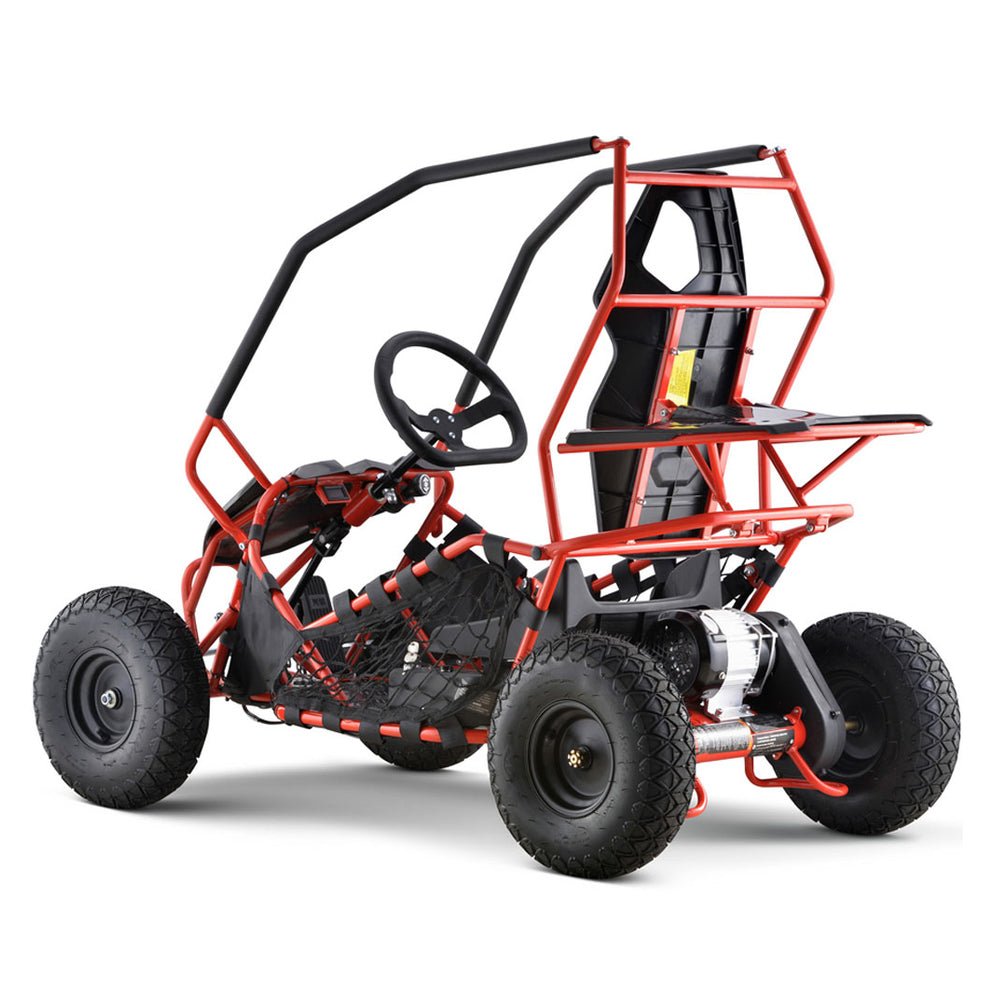 MotoTec Maverick 36V/36AH Red Electric Battery Powered Go Kart, 1000W (96358241) - Energize Trek